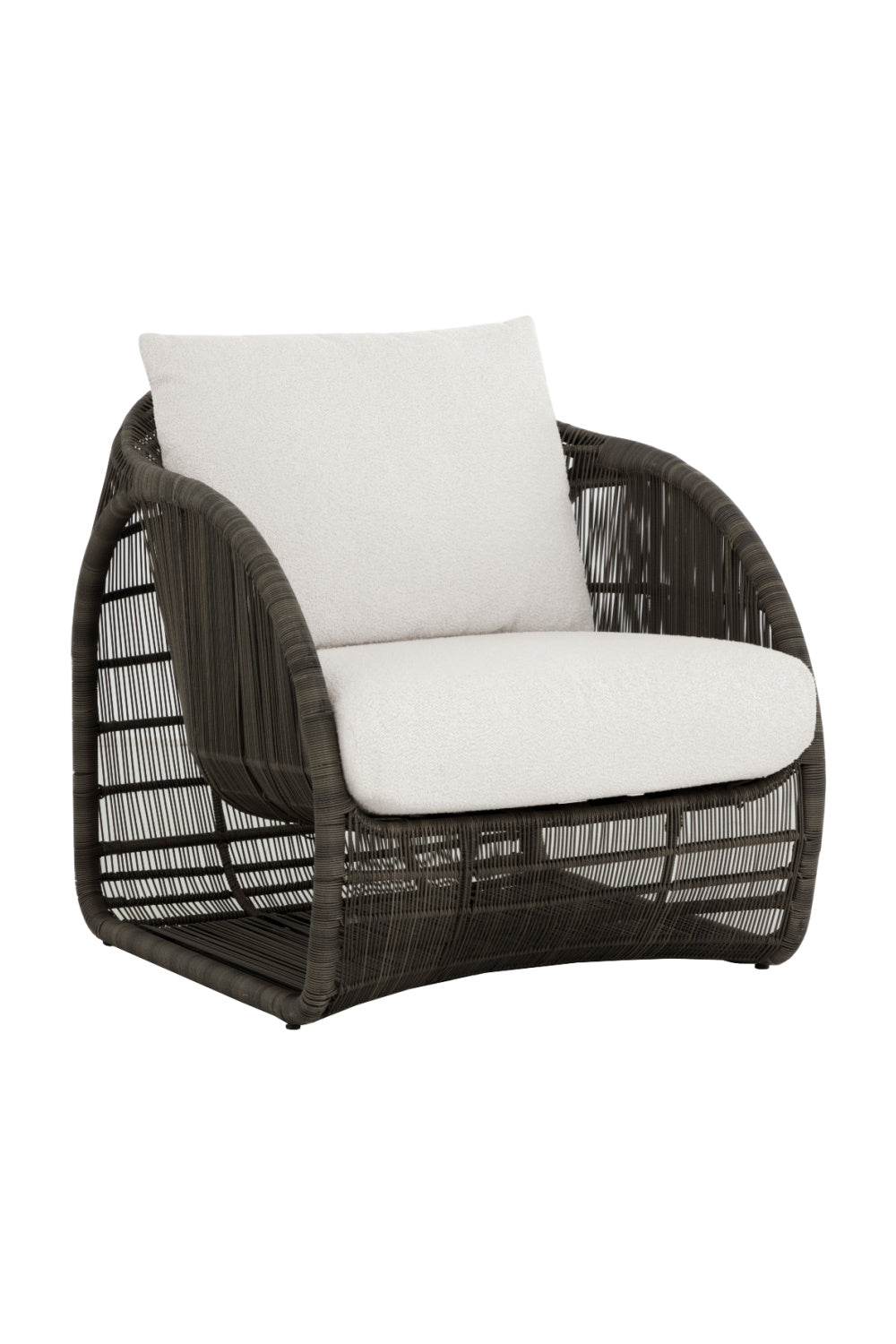 Modern European furniture - Cream Padded Indoor/Outdoor Lounge Chair - www.oroa.com | Oroa.com