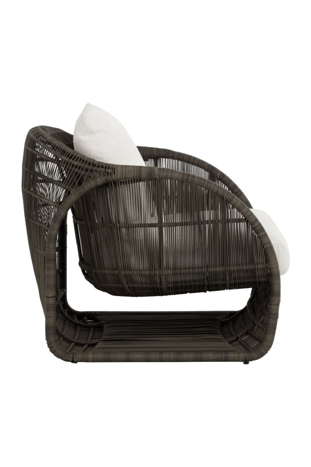 Modern European furniture - Cream Padded Indoor/Outdoor Lounge Chair - www.oroa.com