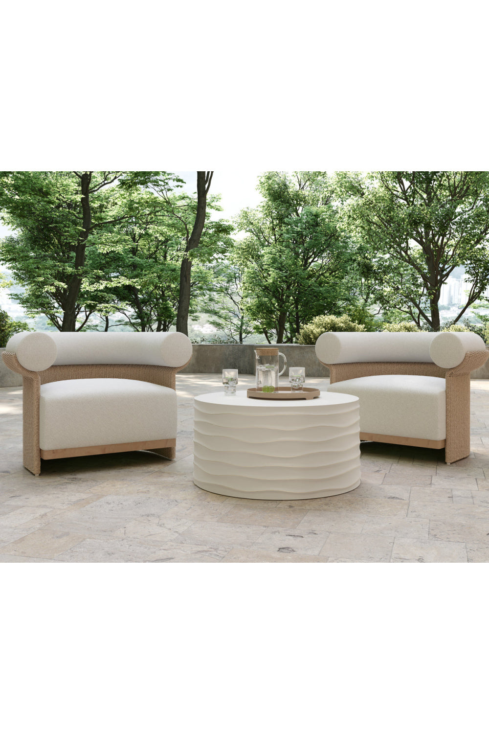 Modern European furniture - Woven Wicker Indoor/Outdoor Lounge Chair - www.oroa.com