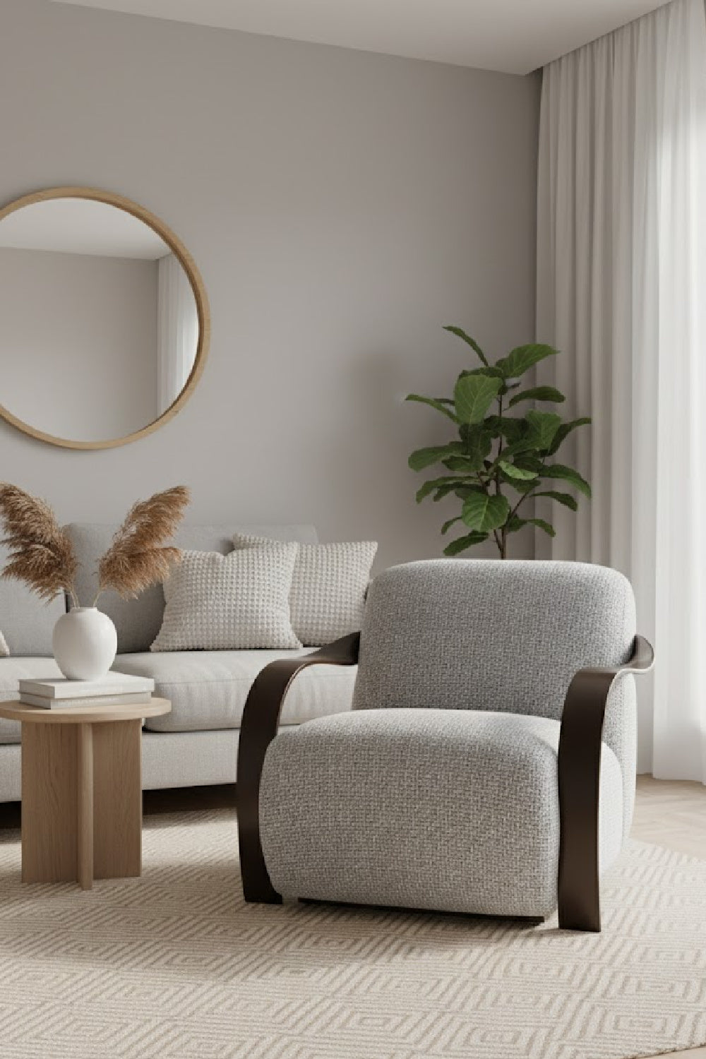 Modern European furniture - Twisted Brass Arm Lounge Chair - www.oroa.com | Oroa.com