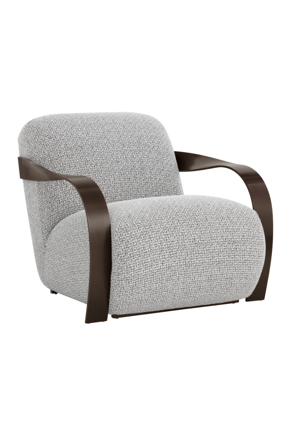 Modern European furniture - Twisted Brass Arm Lounge Chair - www.oroa.com | Oroa.com