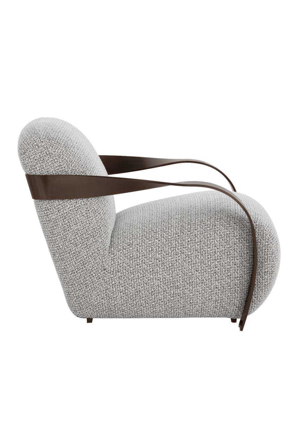 Modern European furniture - Twisted Brass Arm Lounge Chair - www.oroa.com | Oroa.com