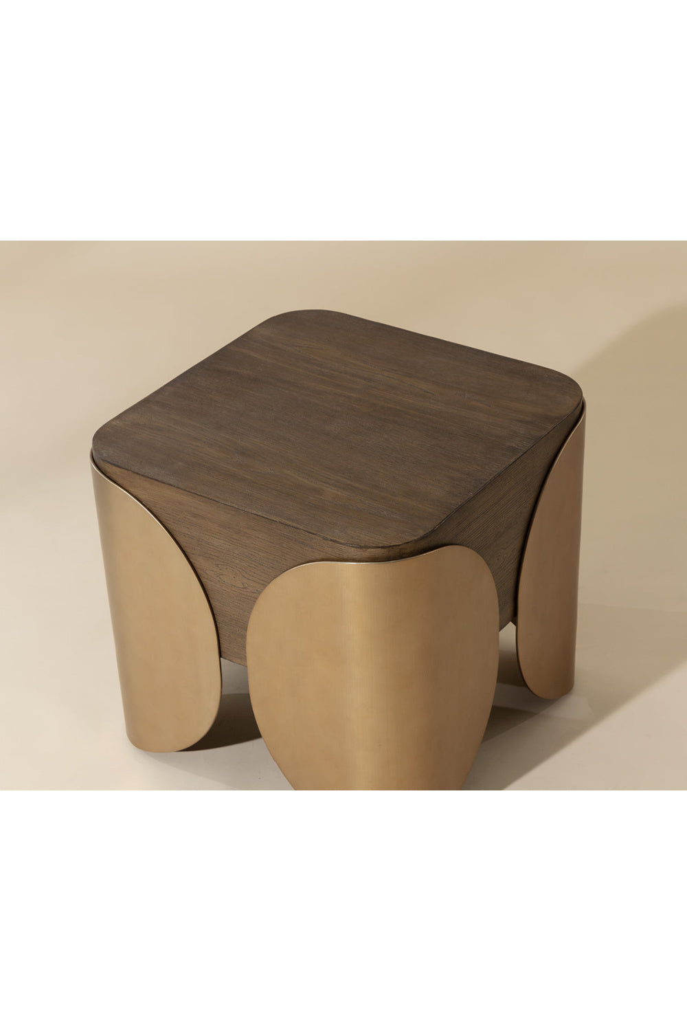 Modern European furniture - Timber Effect Indoor/Outdoor Side Table - www.oroa.com