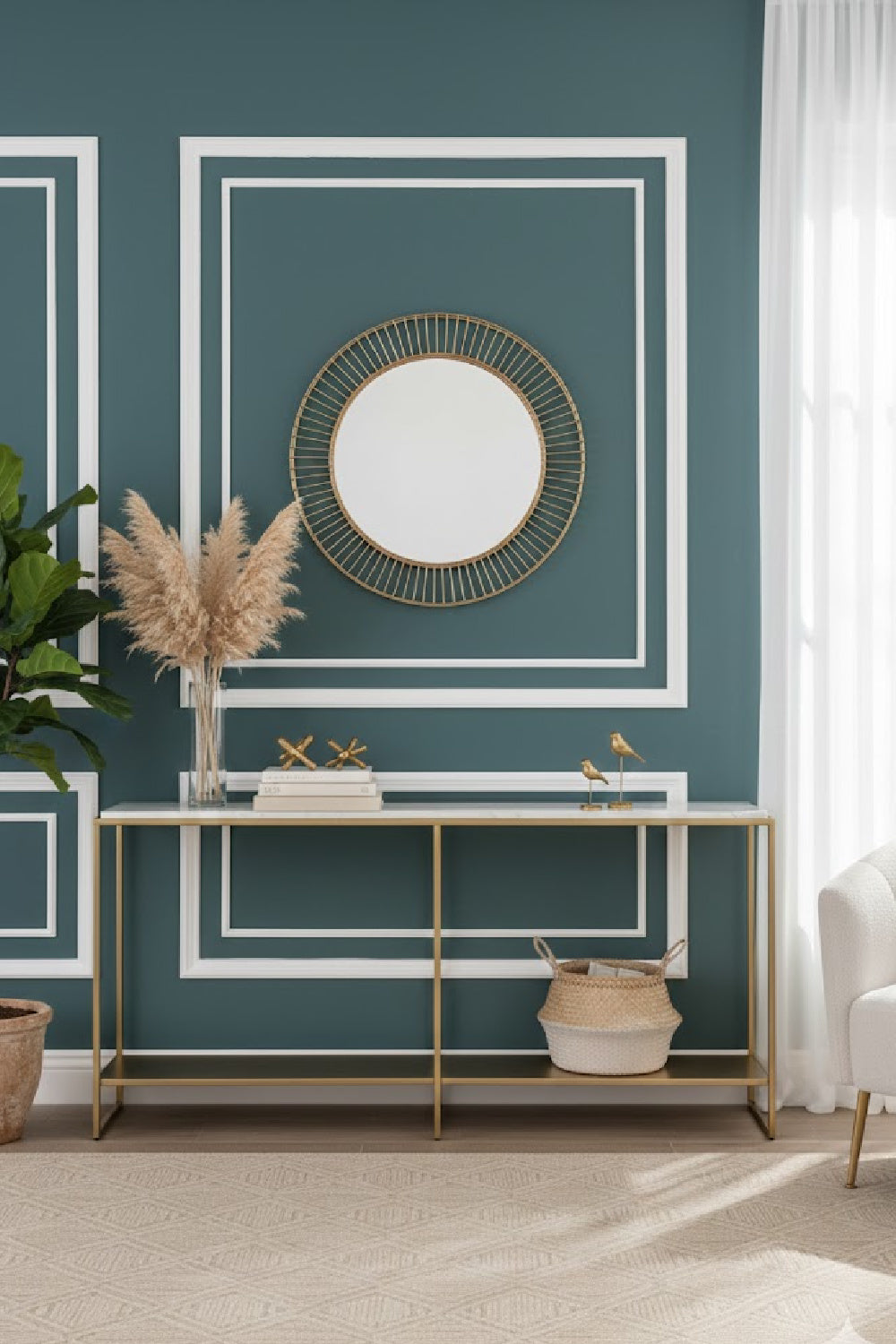 Modern European furniture - 2-Layer Iron Console Table - www.oroa.com | Oroa.com