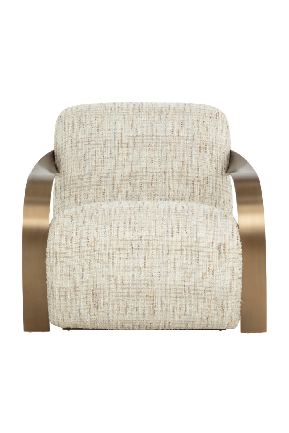 Modern European furniture - Twisted Brass Arm Lounge Chair - www.oroa.com | Oroa.com