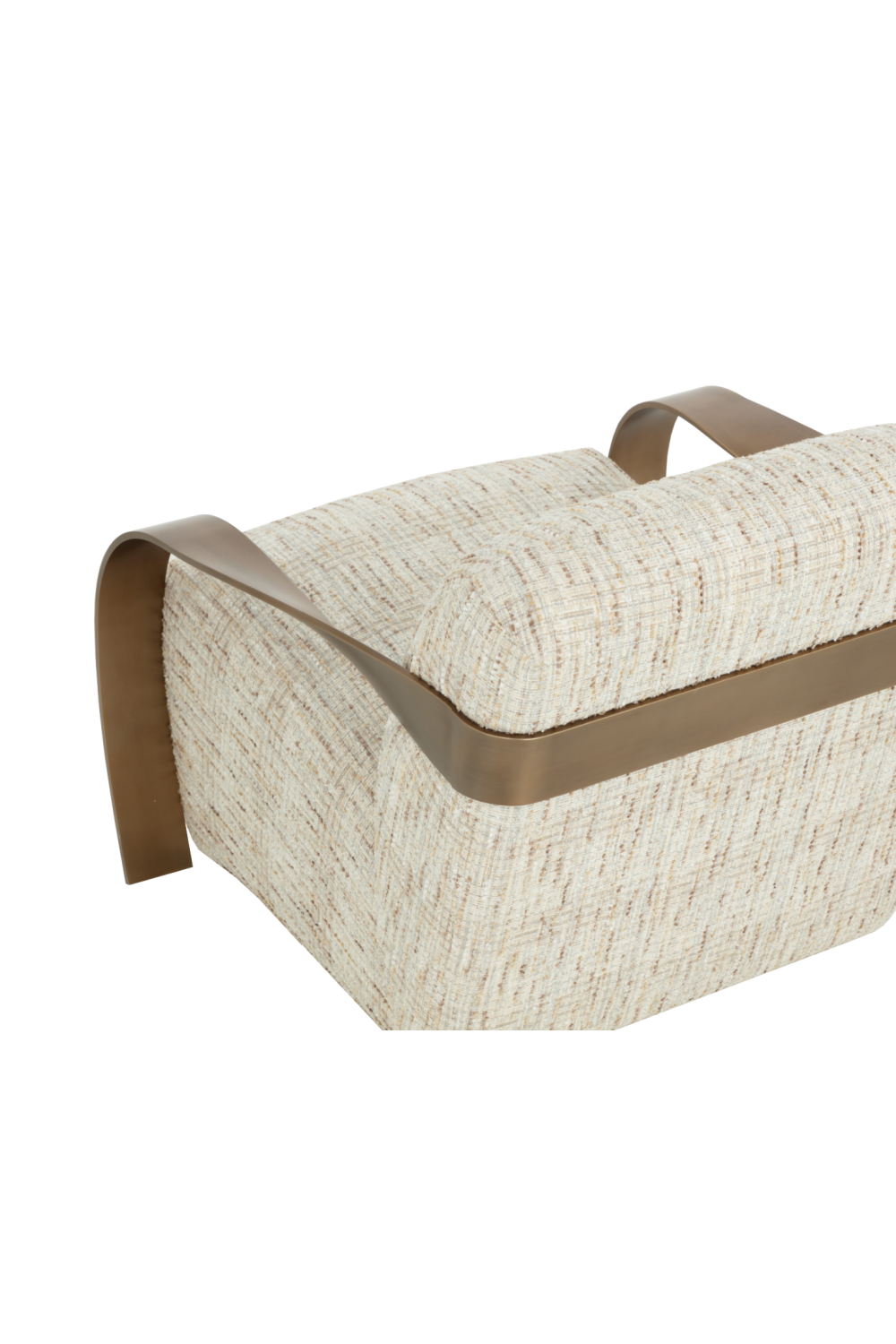 Modern European furniture - Twisted Brass Arm Lounge Chair - www.oroa.com | Oroa.com