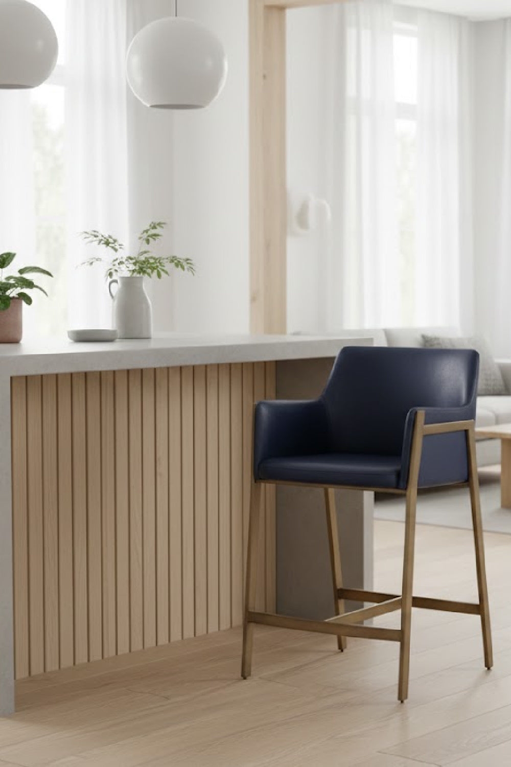 Modern European furniture - Sloped Back Counter Stool - www.oroa.com