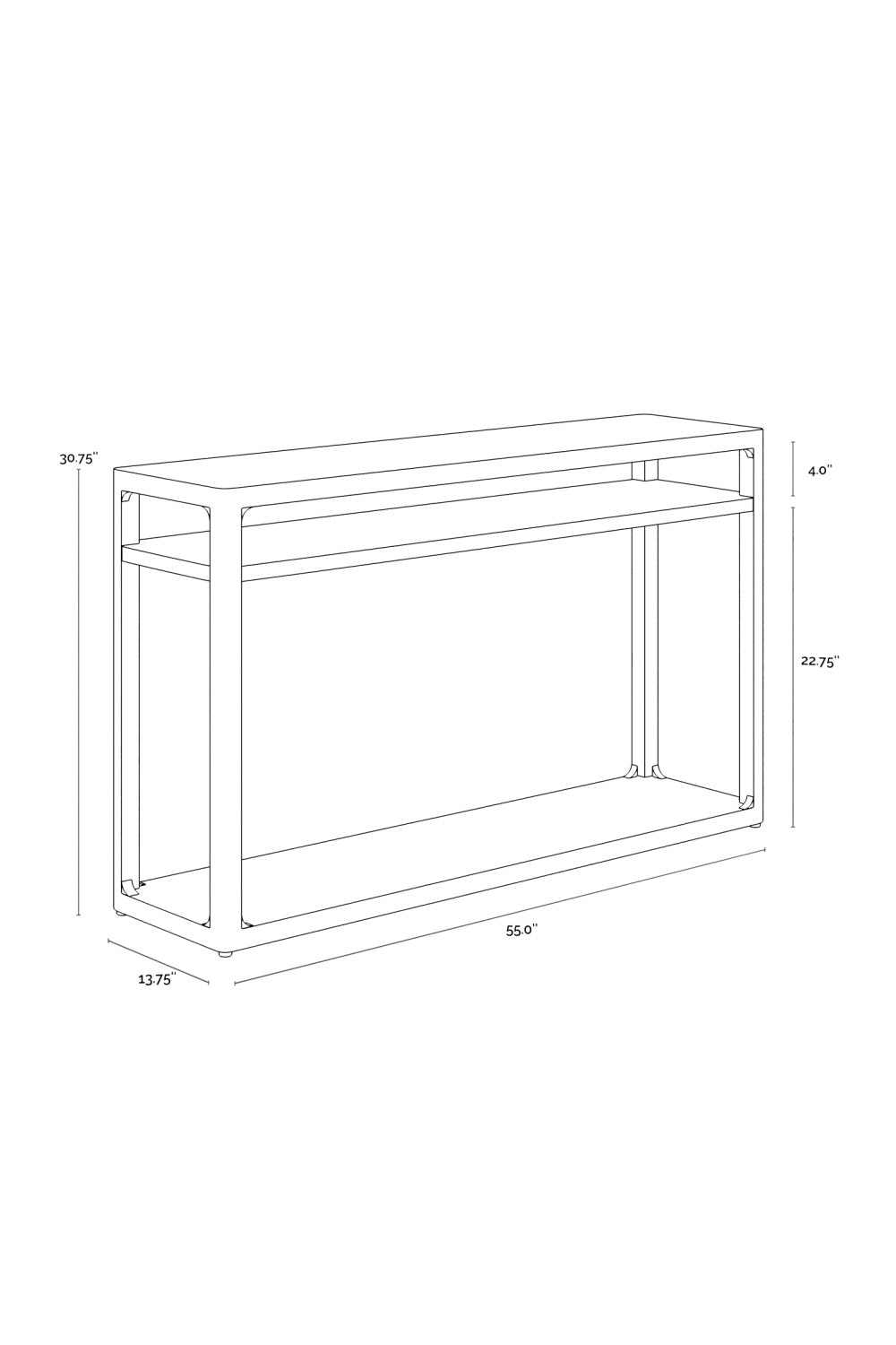 Modern European furniture - Solid Oak Console Table - www.oroa.com | Oroa.com