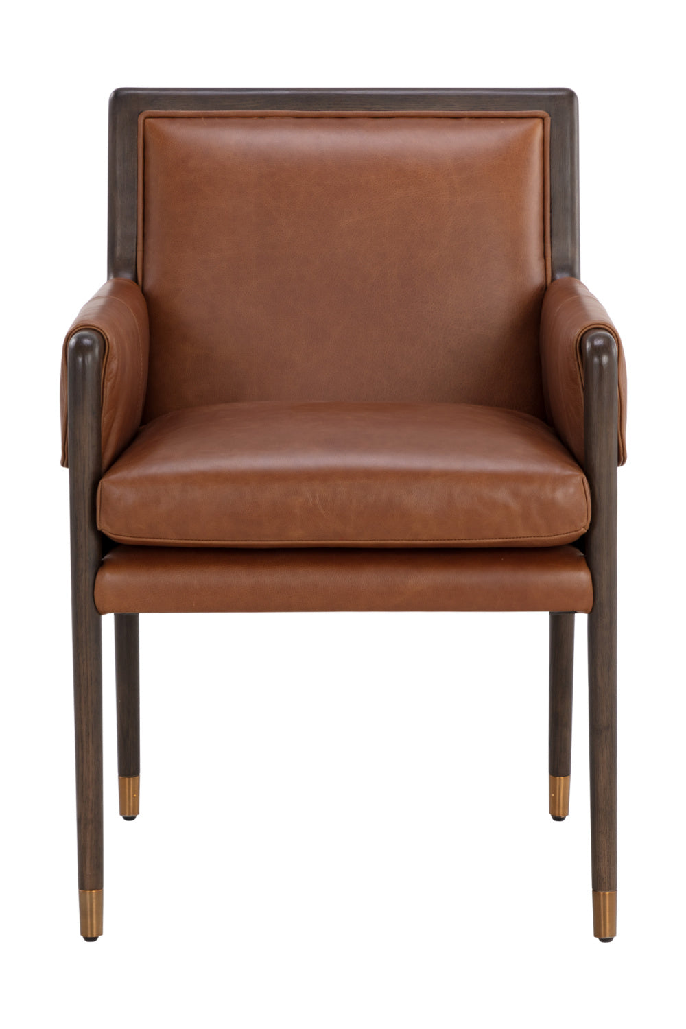 Modern European furniture - Buckle Flap Leather Dining Armchair - www.oroa.com | Oroa.com