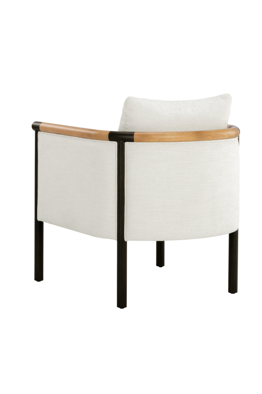 Modern European furniture - Curved Wood Frame Lounge Chair - www.oroa.com