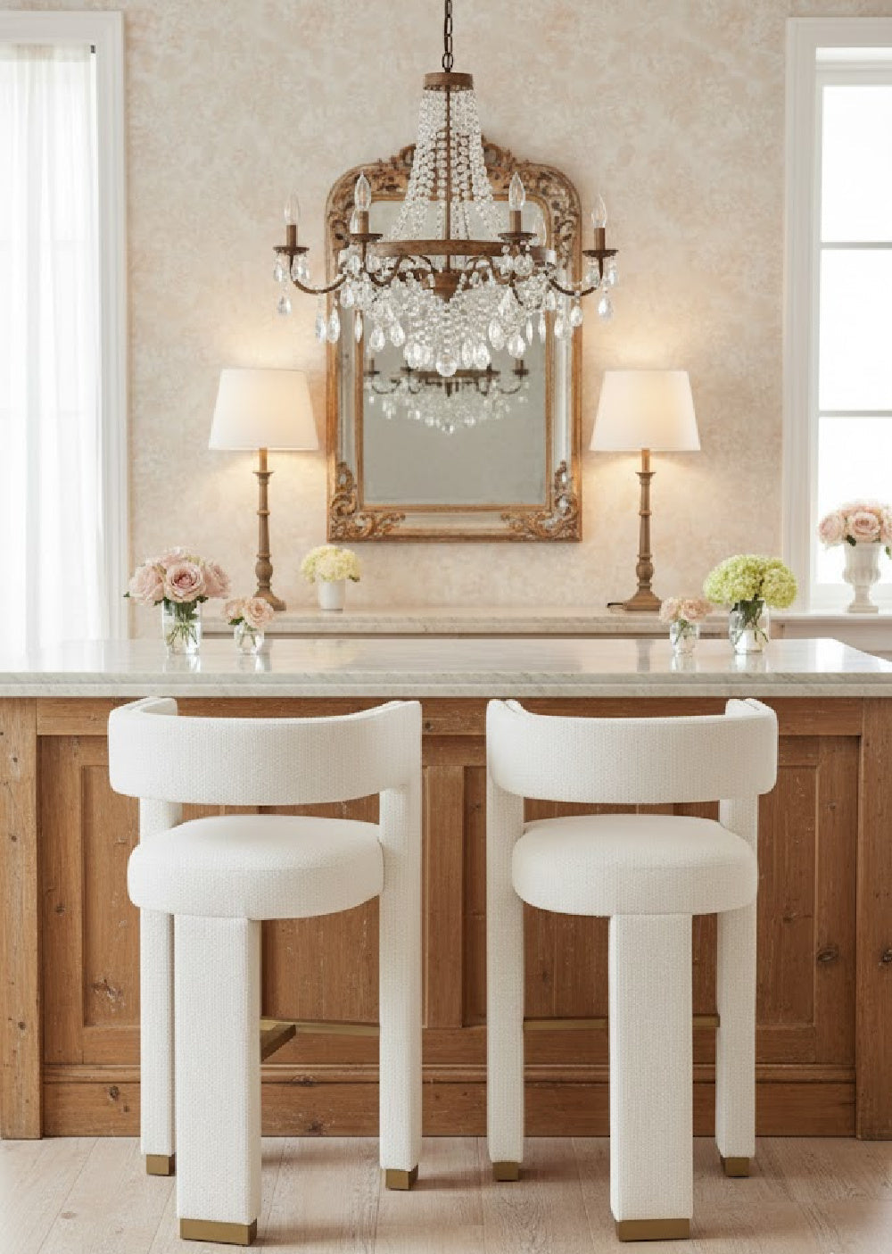 Modern European furniture - White 3-Legged Bar Stool - www.oroa.com