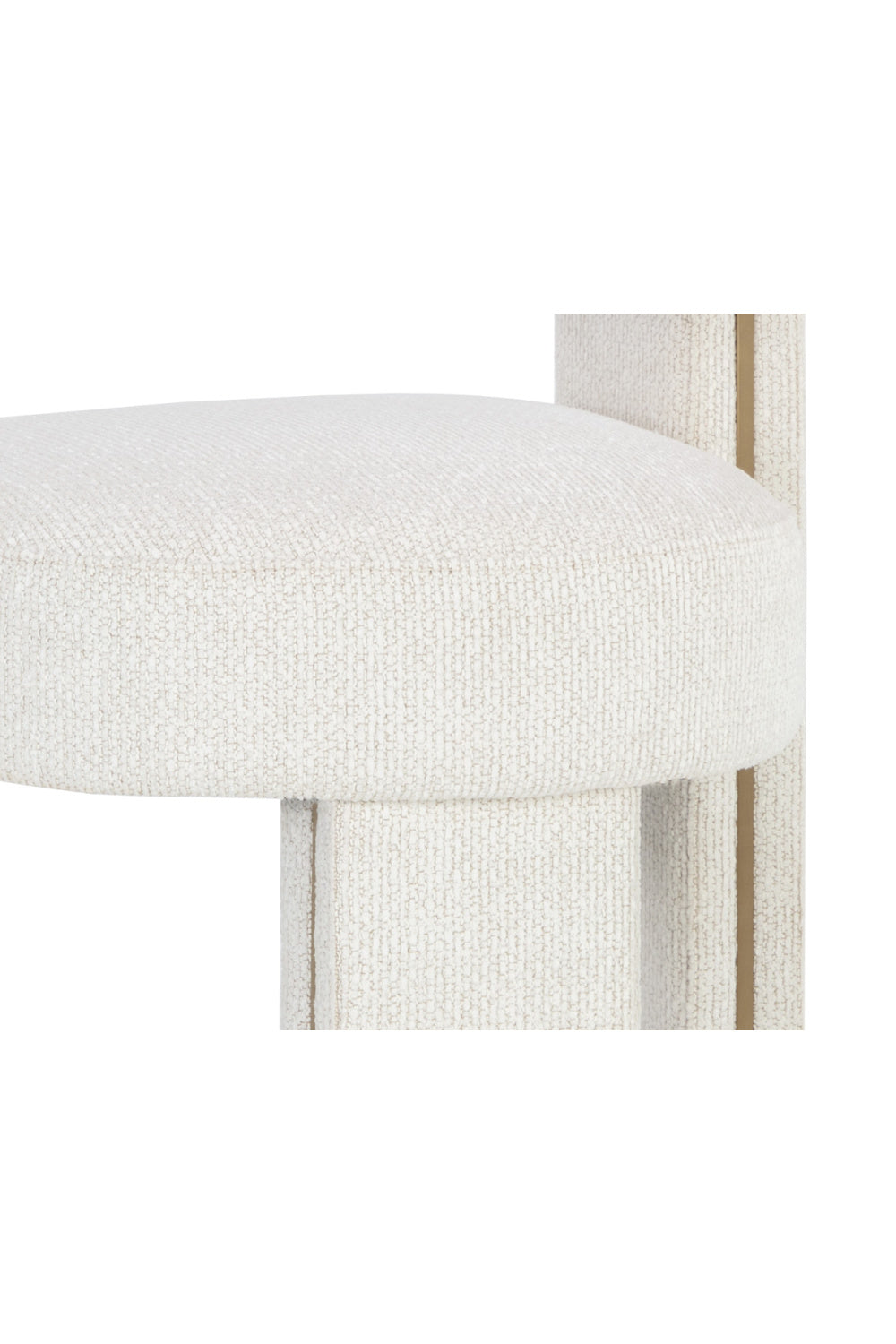 Modern European furniture - White 3-Legged Bar Stool - www.oroa.com