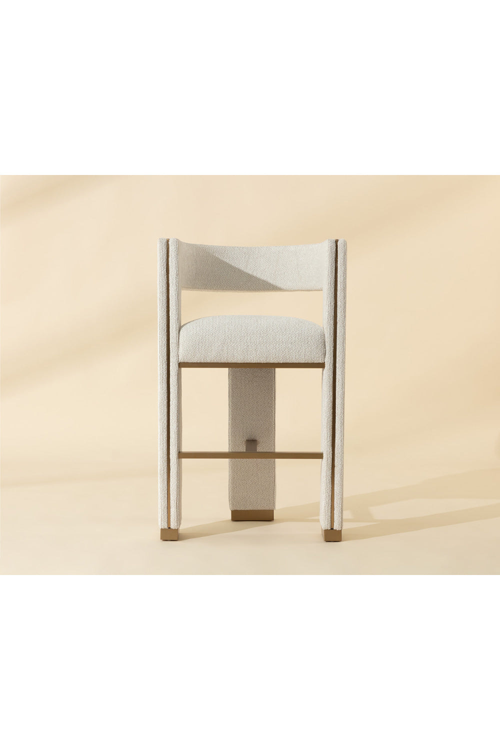 Modern European furniture - White 3-Legged Bar Stool - www.oroa.com