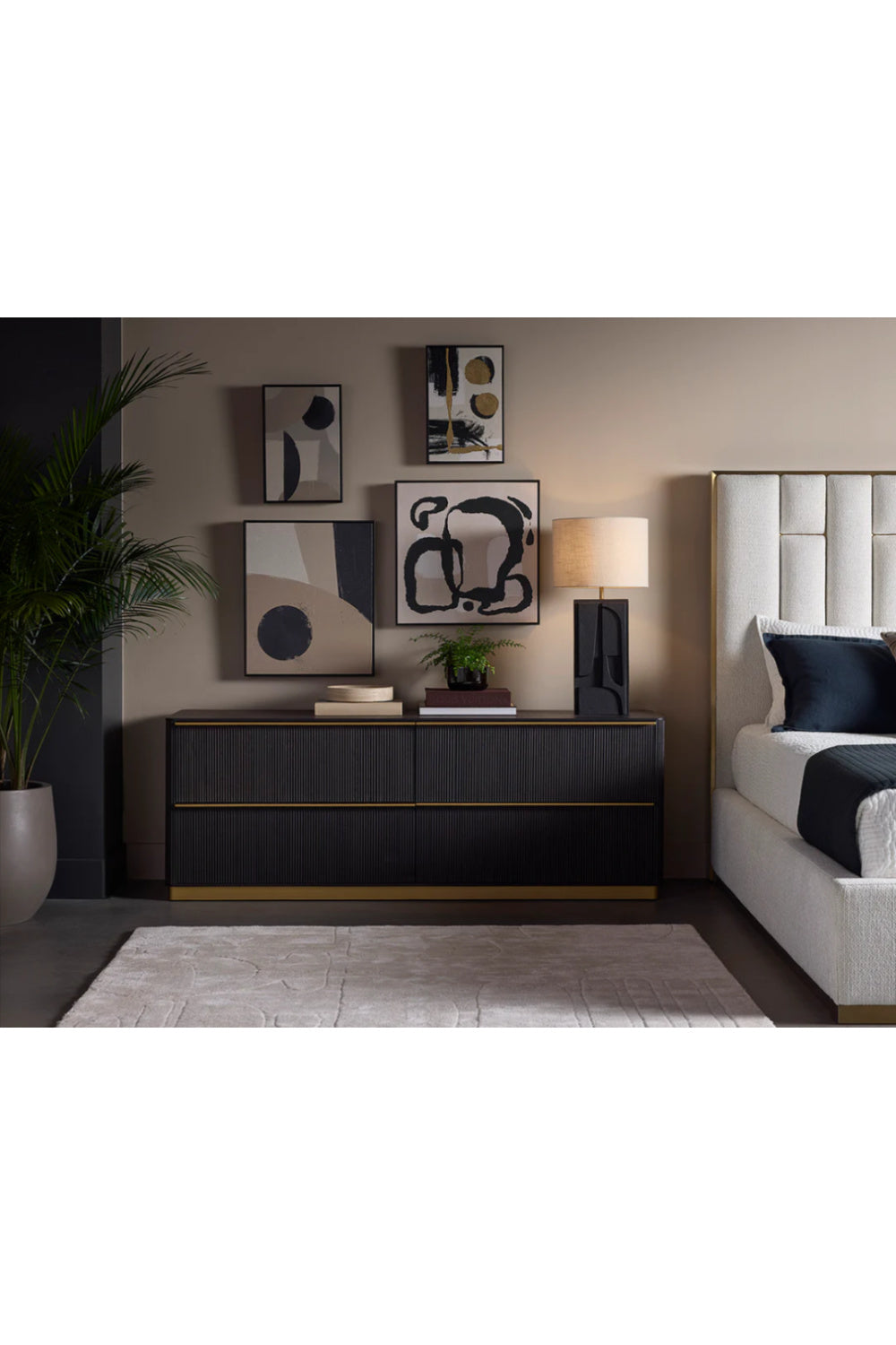 Modern European furniture - Reeded Oak 4-Drawer Dresser - www.oroa.com