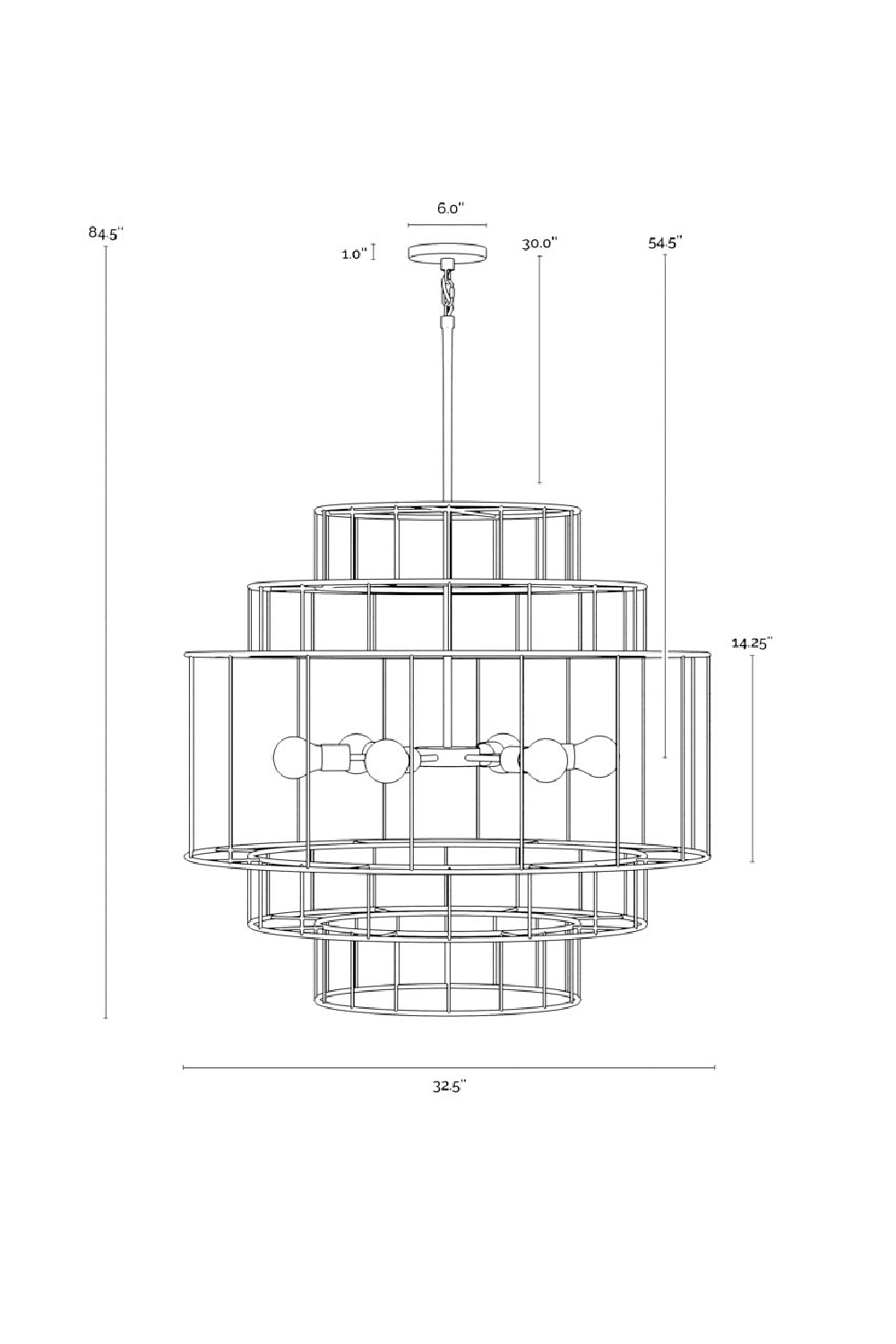 Modern European furniture - Tiered Jute Chandelier - www.oroa.com | Oroa.com