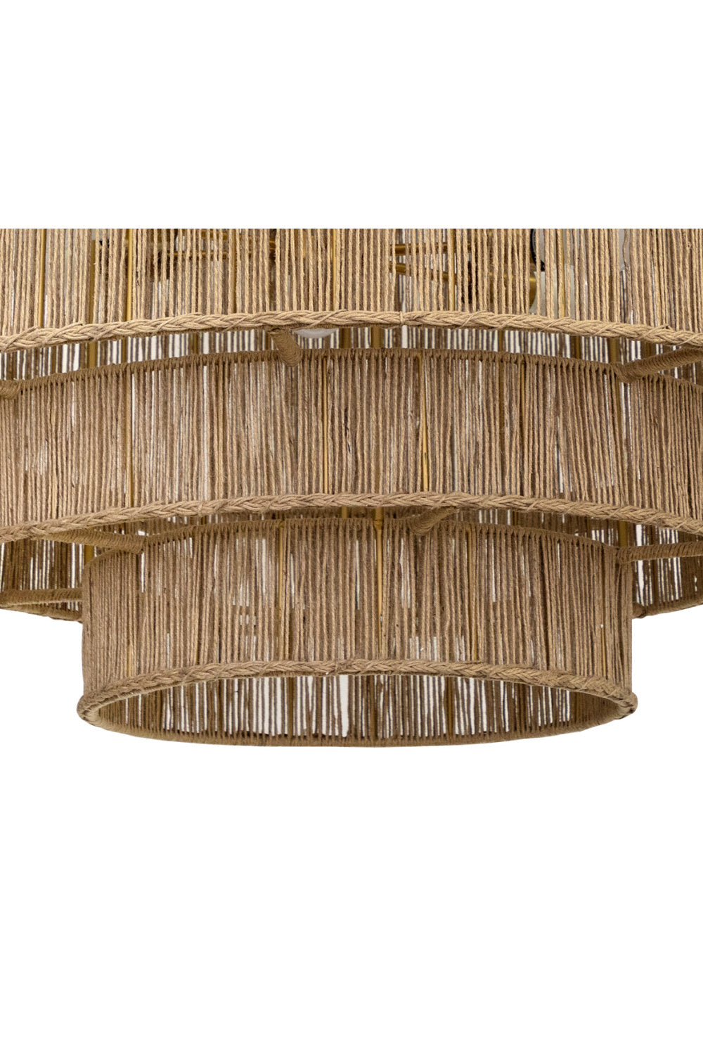 Modern European furniture - Tiered Jute Chandelier - www.oroa.com | Oroa.com