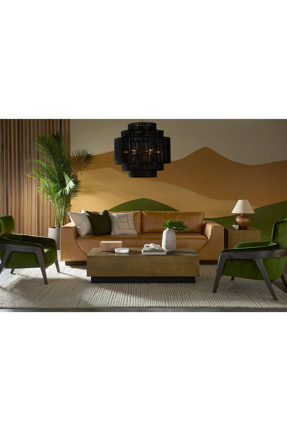 Modern European furniture - Tiered Jute Chandelier - www.oroa.com | Oroa.com
