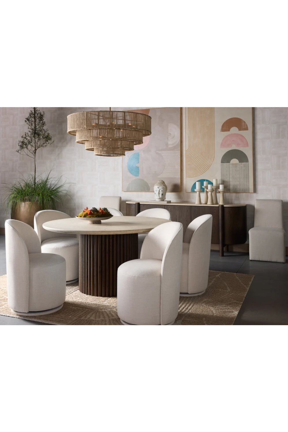 Modern European furniture - 4-Tier Rustic Jute Chandelier - www.oroa.com | Oroa.com
