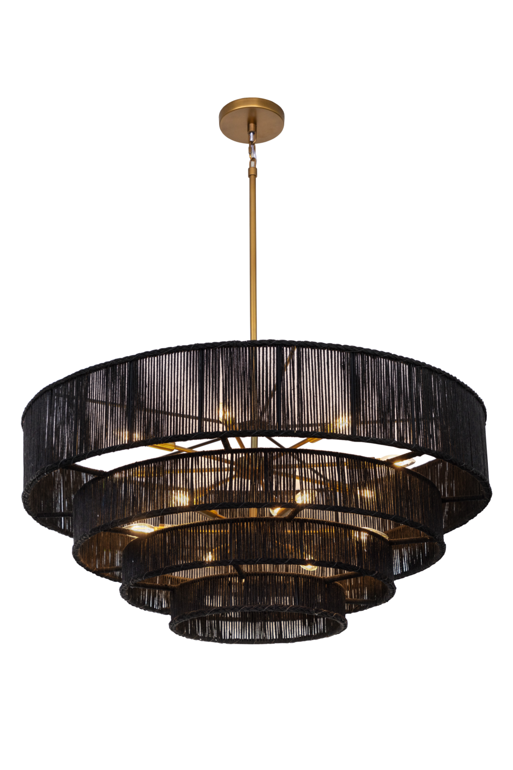 Modern European furniture - 4-Tier Rustic Jute Chandelier - www.oroa.com | Oroa.com