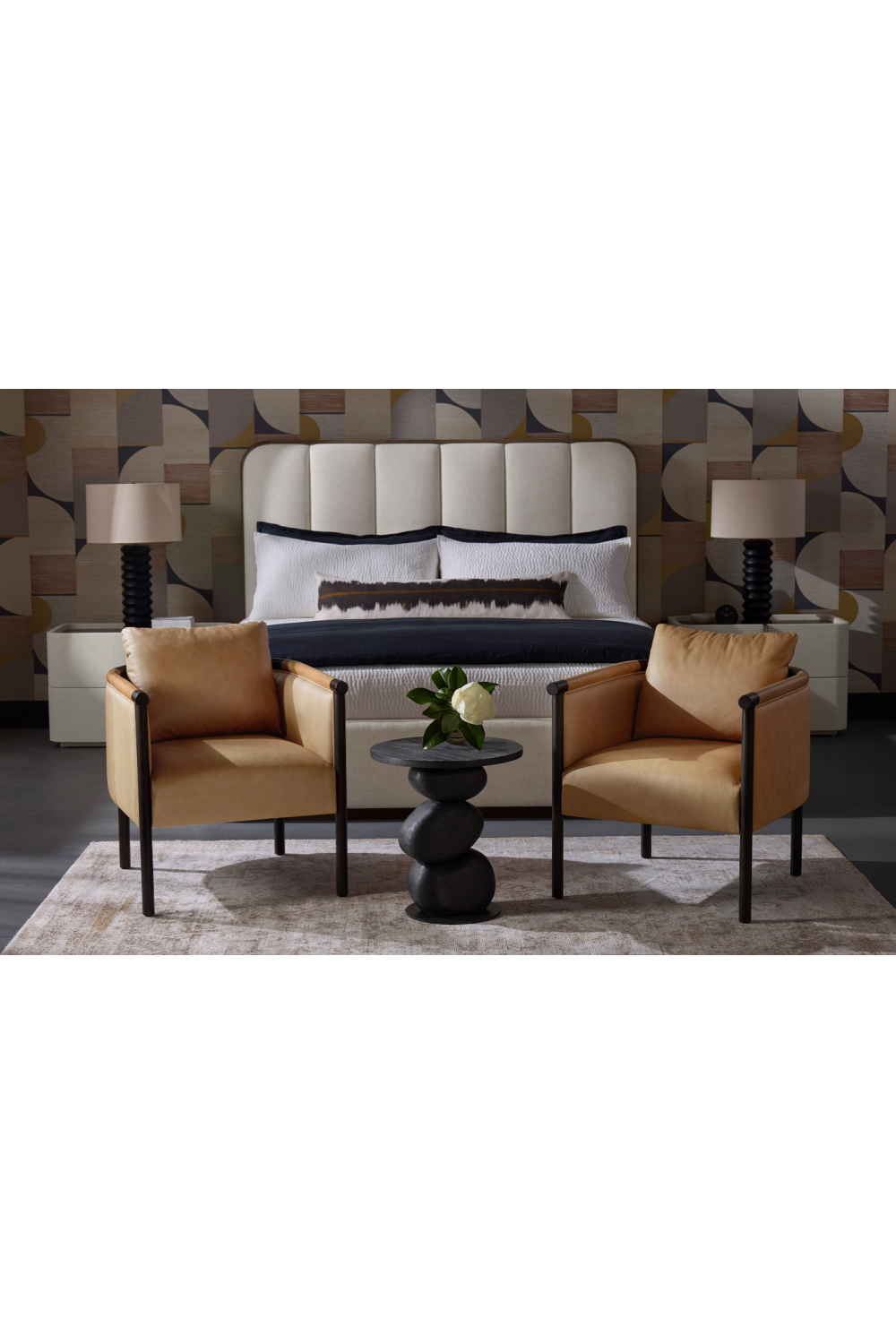 Modern European furniture - Black Wooden Base Table Lamp - www.oroa.com | Oroa.com