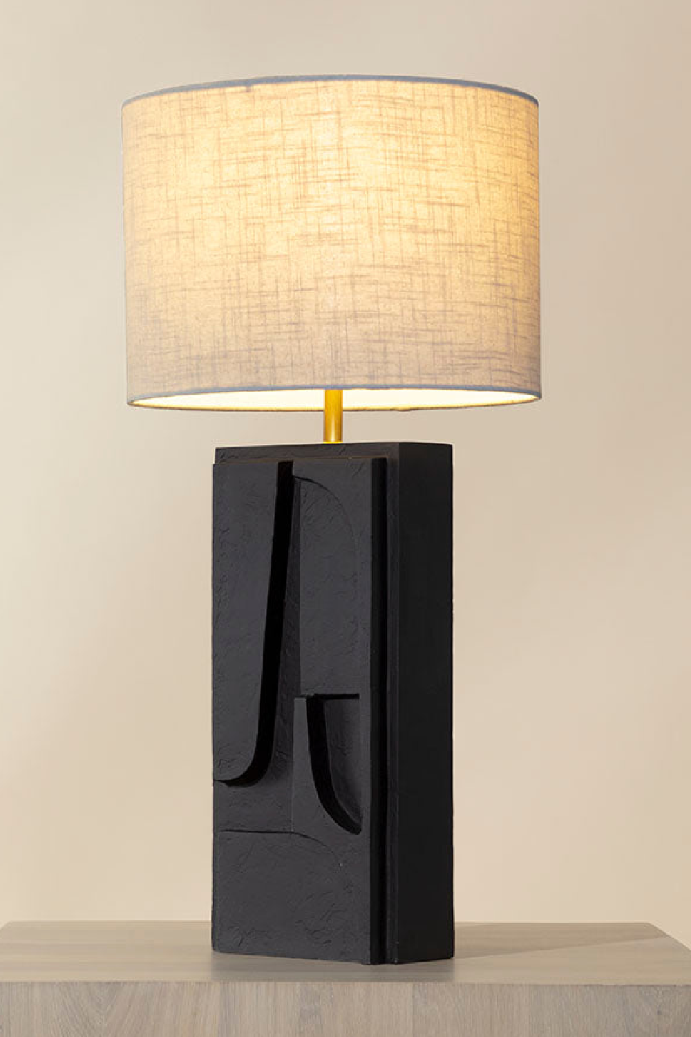 Modern European furniture - Carved Base Table Lamp - www.oroa.com | Oroa.com