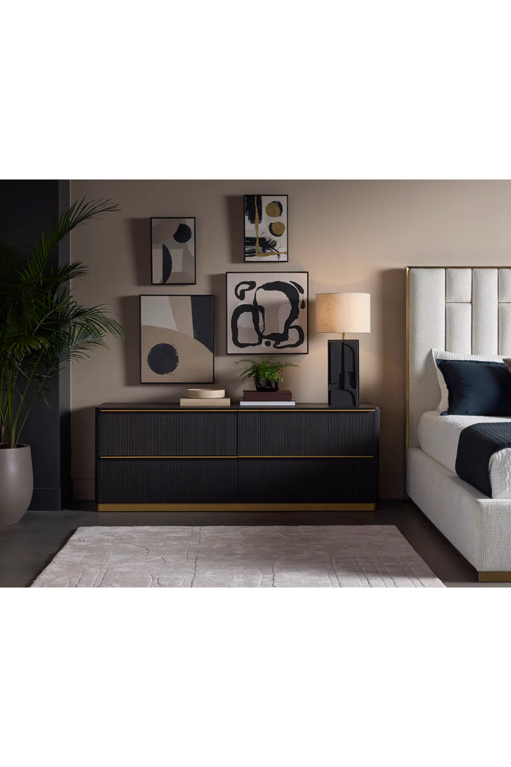 Modern European furniture - Carved Base Table Lamp - www.oroa.com | Oroa.com