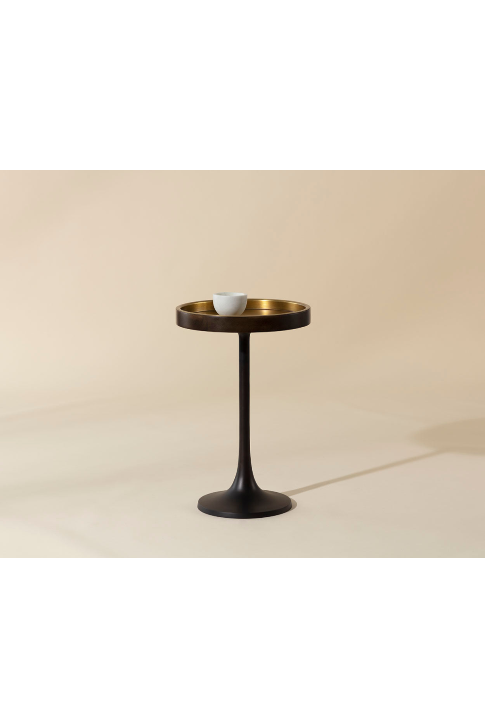 Round Bronze End Table Modern European furniture - www.oroa.com | Oroa.com