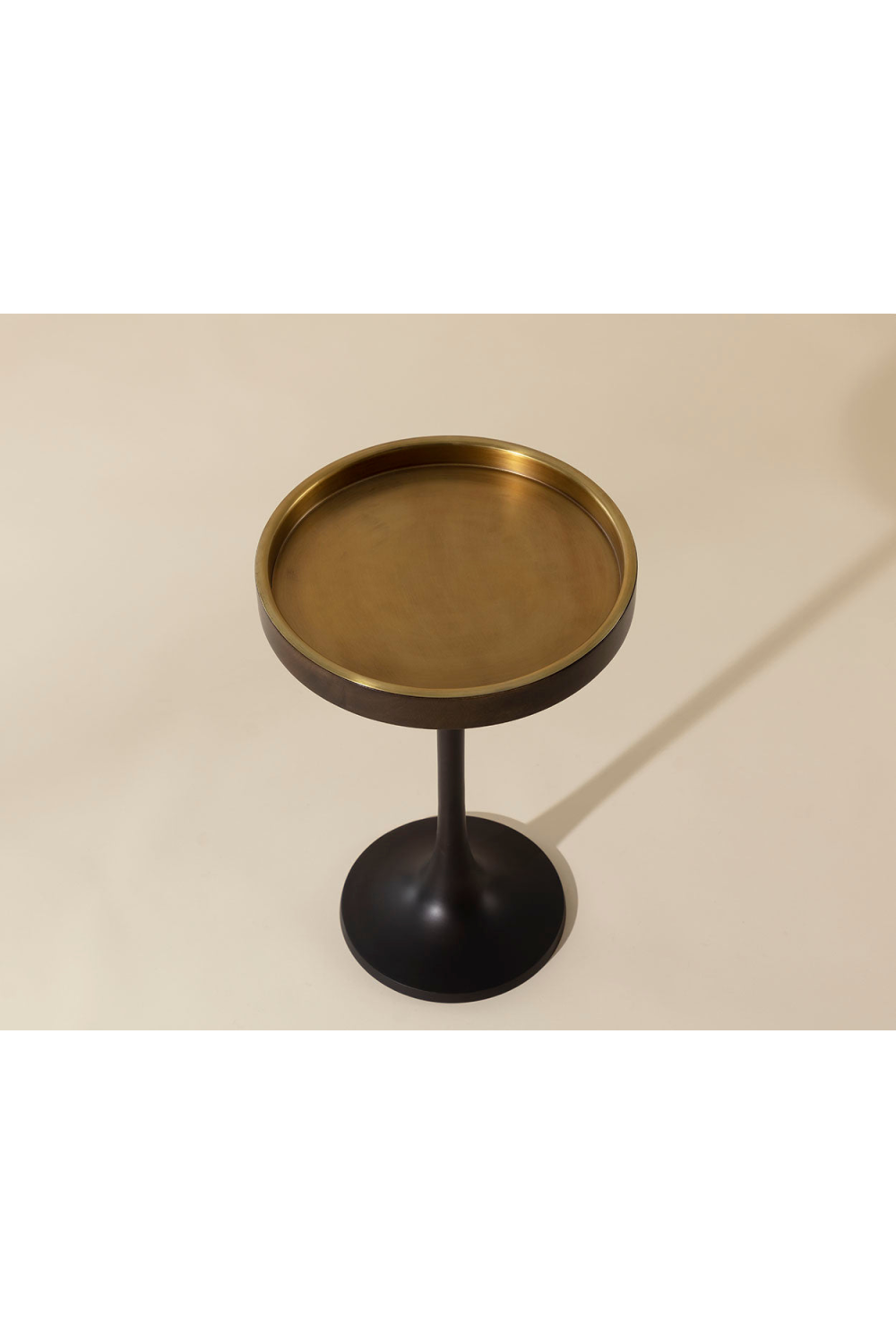 Round Bronze End Table Modern European furniture - www.oroa.com | Oroa.com