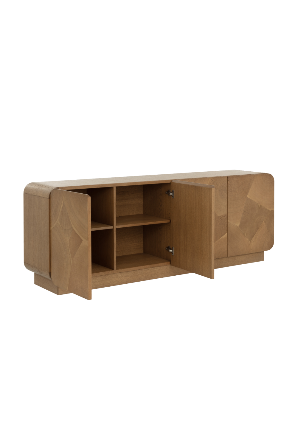 Modern European furniture - Patterned Oak 4-Door Sideboard - www.oroa.com | Oroa.com