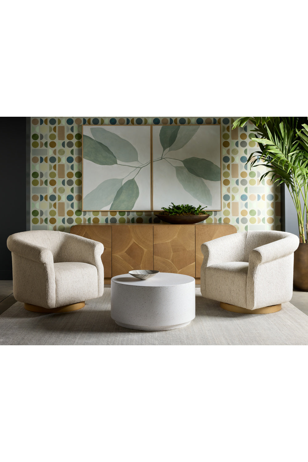 Modern European furniture - Patterned Oak 4-Door Sideboard - www.oroa.com | Oroa.com