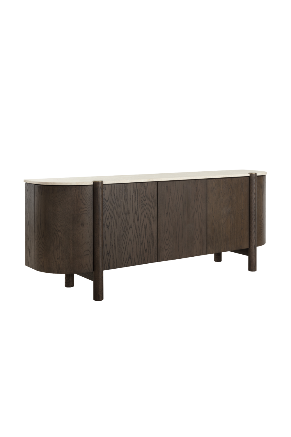 Modern European furniture - Solid Oak 4-Door Sideboard - www.oroa.com