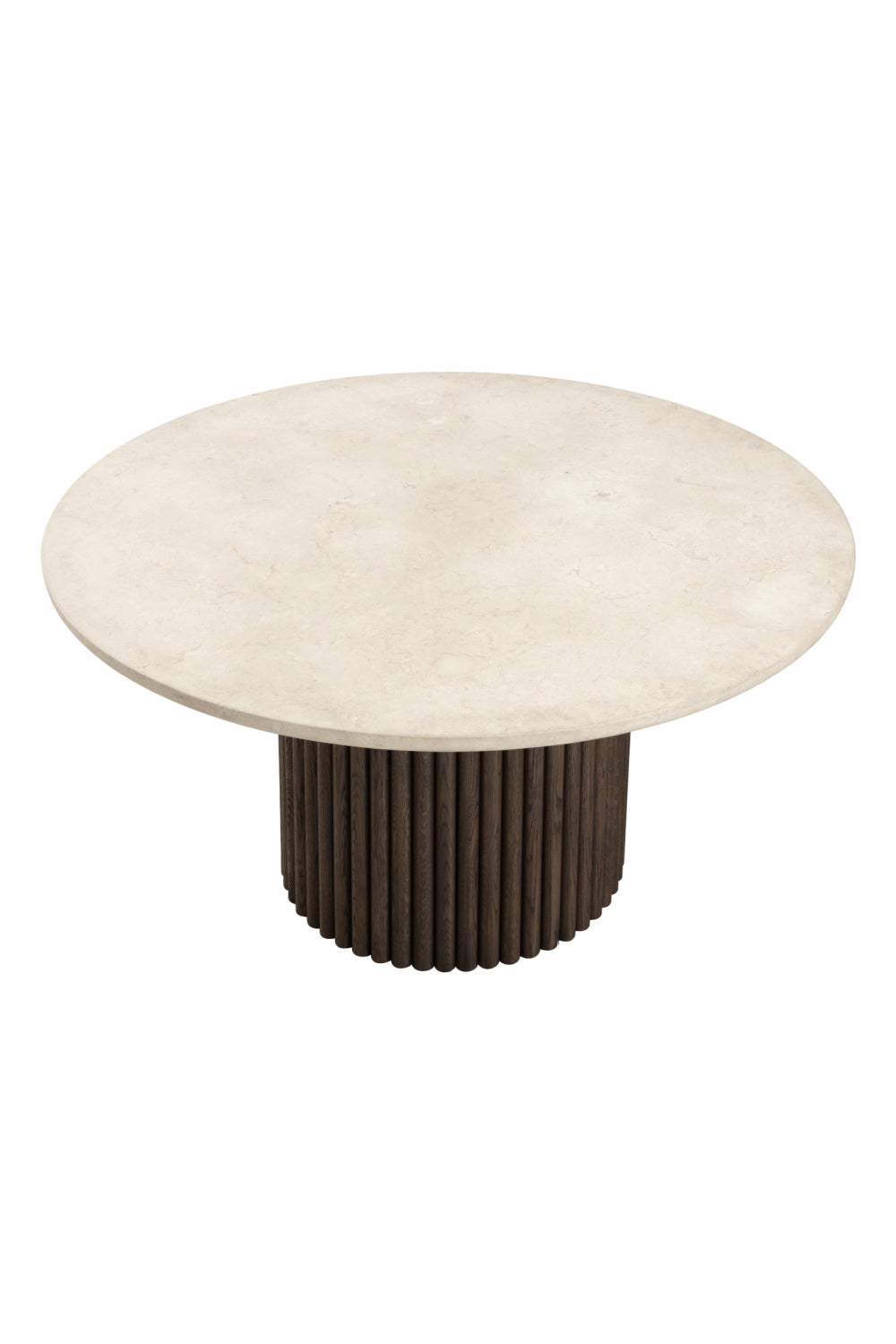 Modern European furniture - Cream Marble Round Dining Table - www.oroa.com | Oroa.com