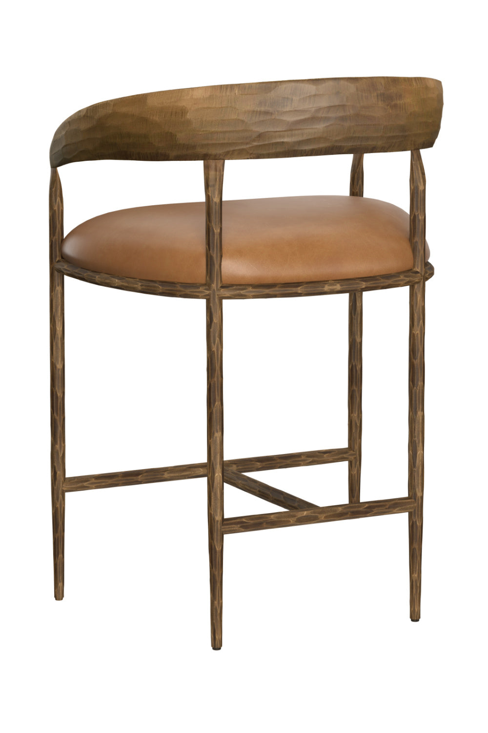 Modern European furniture - Hammered Metal Counter Stool - www.oroa.com | Oroa.com