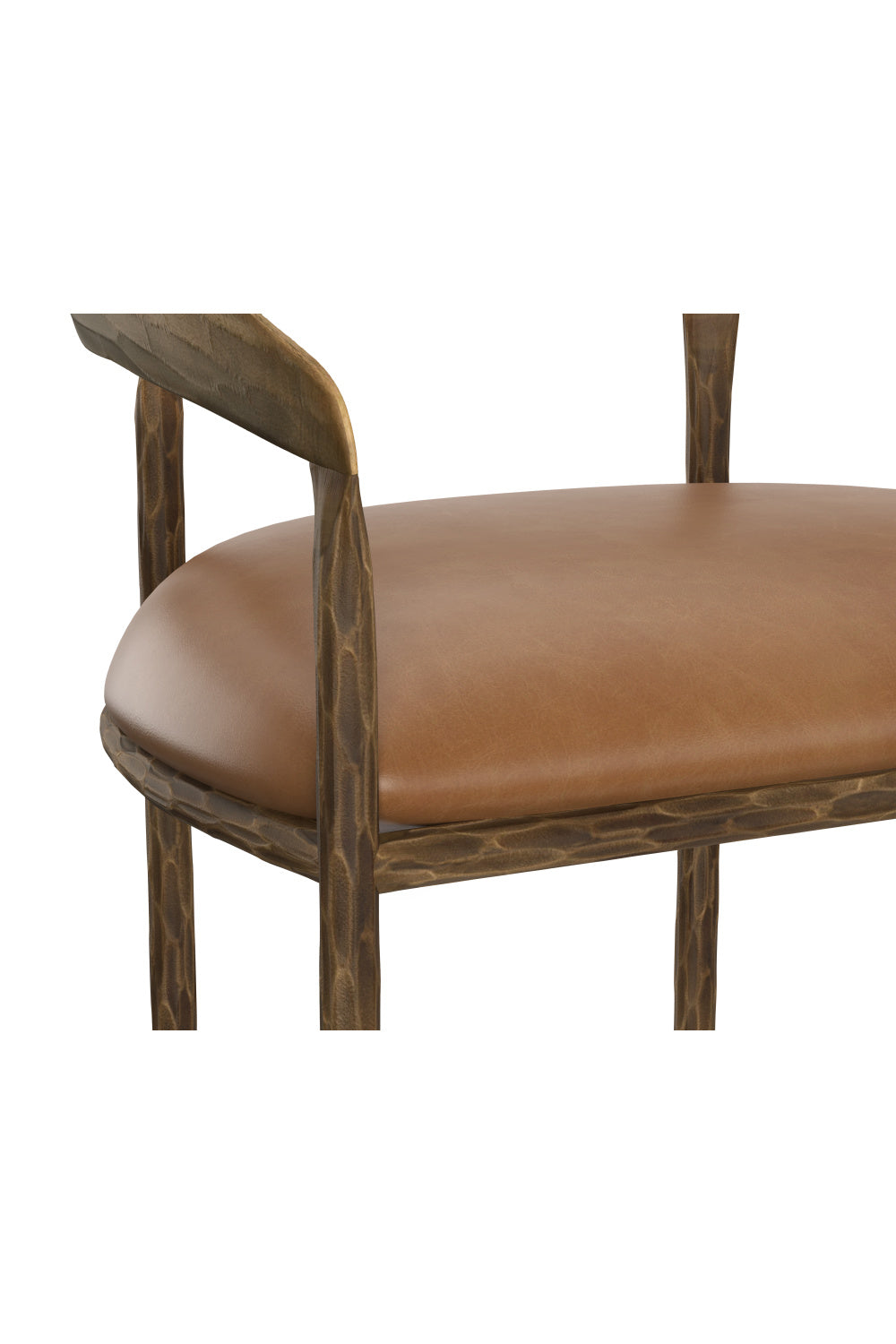 Modern European furniture - Hammered Metal Counter Stool - www.oroa.com | Oroa.com