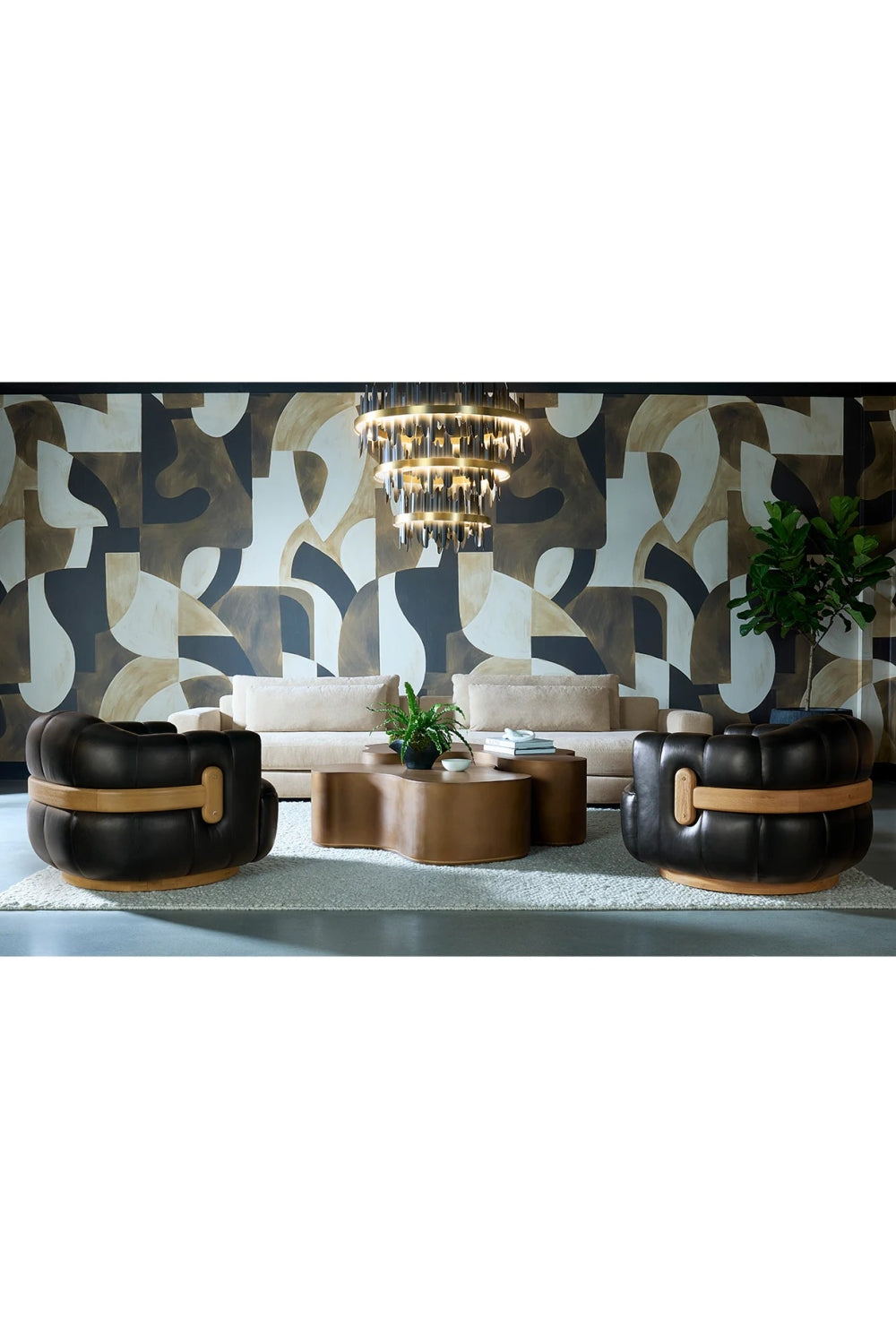 Modern European furniture - Black 3-Tier Chandelier - www.oroa.com | Oroa.com