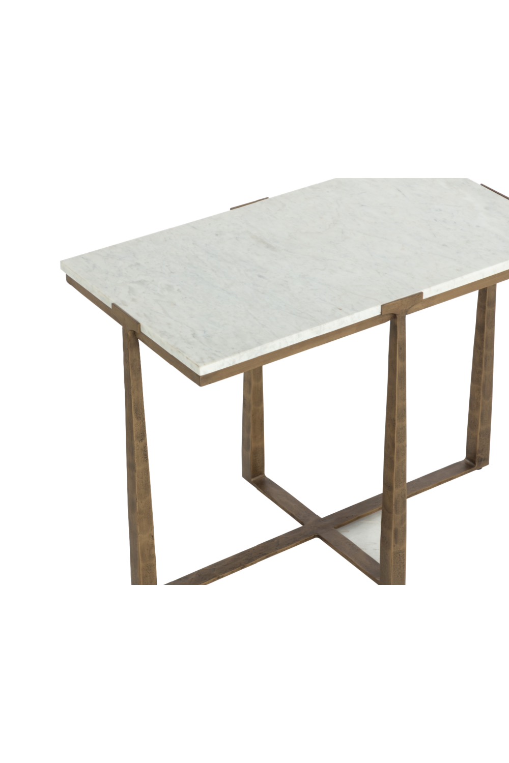 Modern European furniture - Rectangular White Marble Side Table - www.oroa.com | Oroa.com