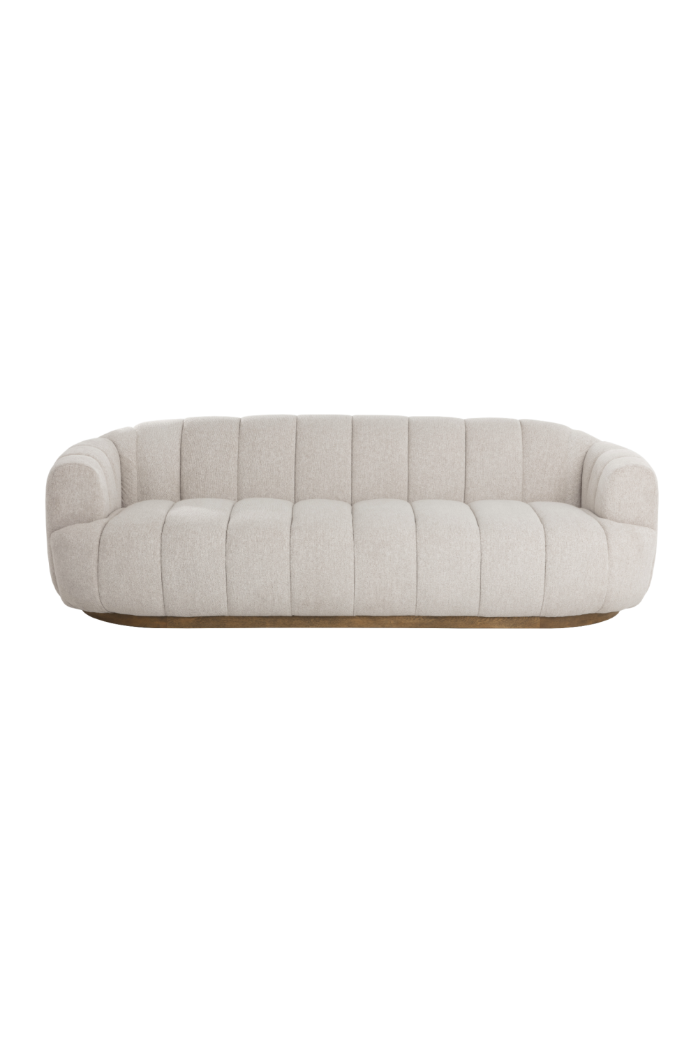 Modern European furniture - Channeled Cream Sofa - www.oroa.com | Oroa.com