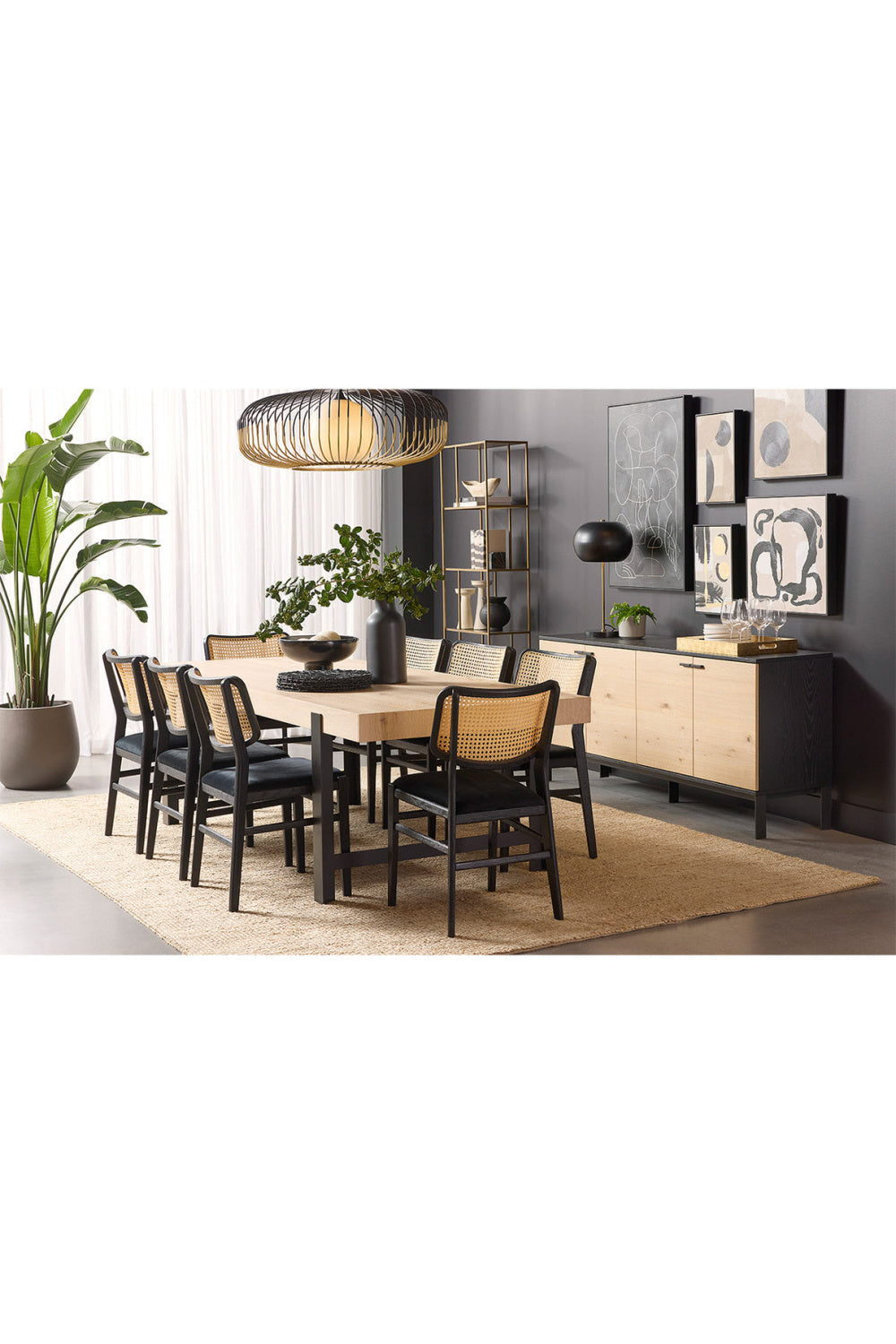 Modern European furniture - Black Cushioned Seat Dining Chairs (2) - www.oroa.com | Oroa.com