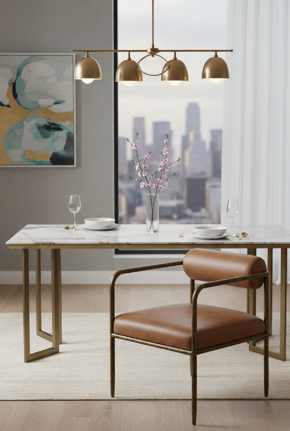 Modern European furniture - Leather Bolster-Back Dining Chair - www.oroa.com | Oroa.com