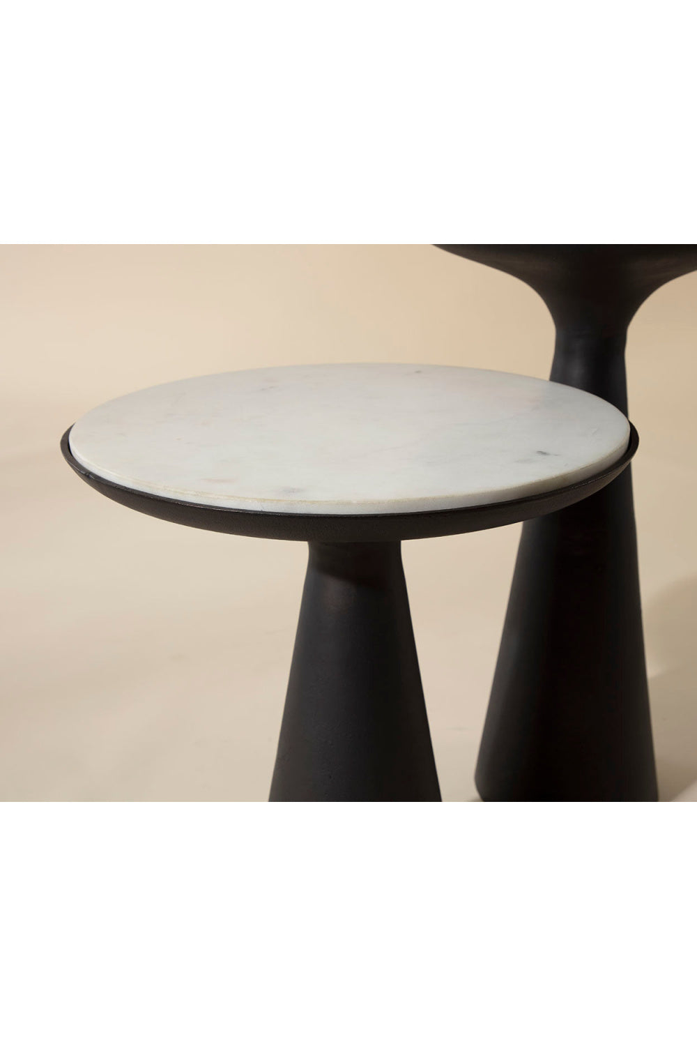 Modern European furniture - Bronze Base Nesting End Tables (2) - www.oroa.com | Oroa.com