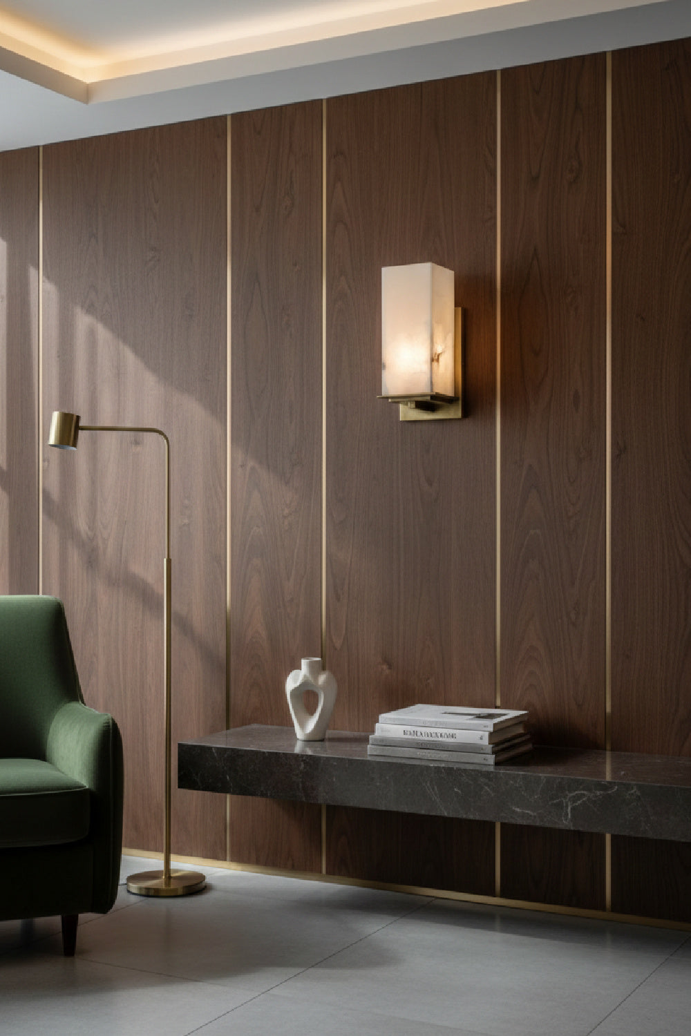 Modern European furniture - Alabaster Block Wall Lamp - www.oroa.com | Oroa.com