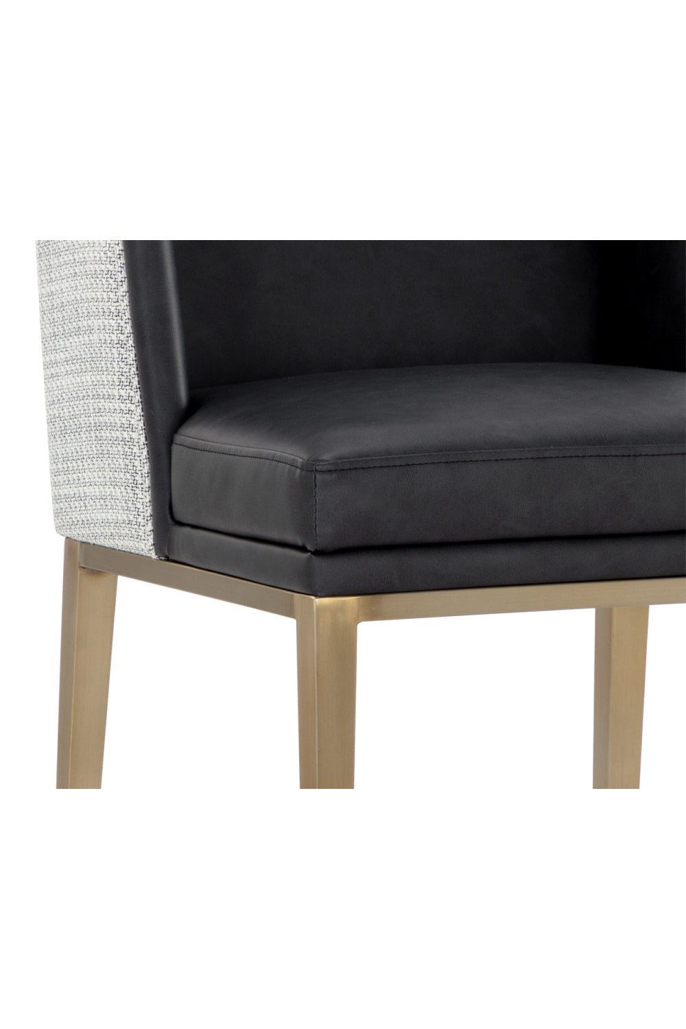 Modern European furniture - Black Leather Counter Stool - www.oroa.com | Oroa.com