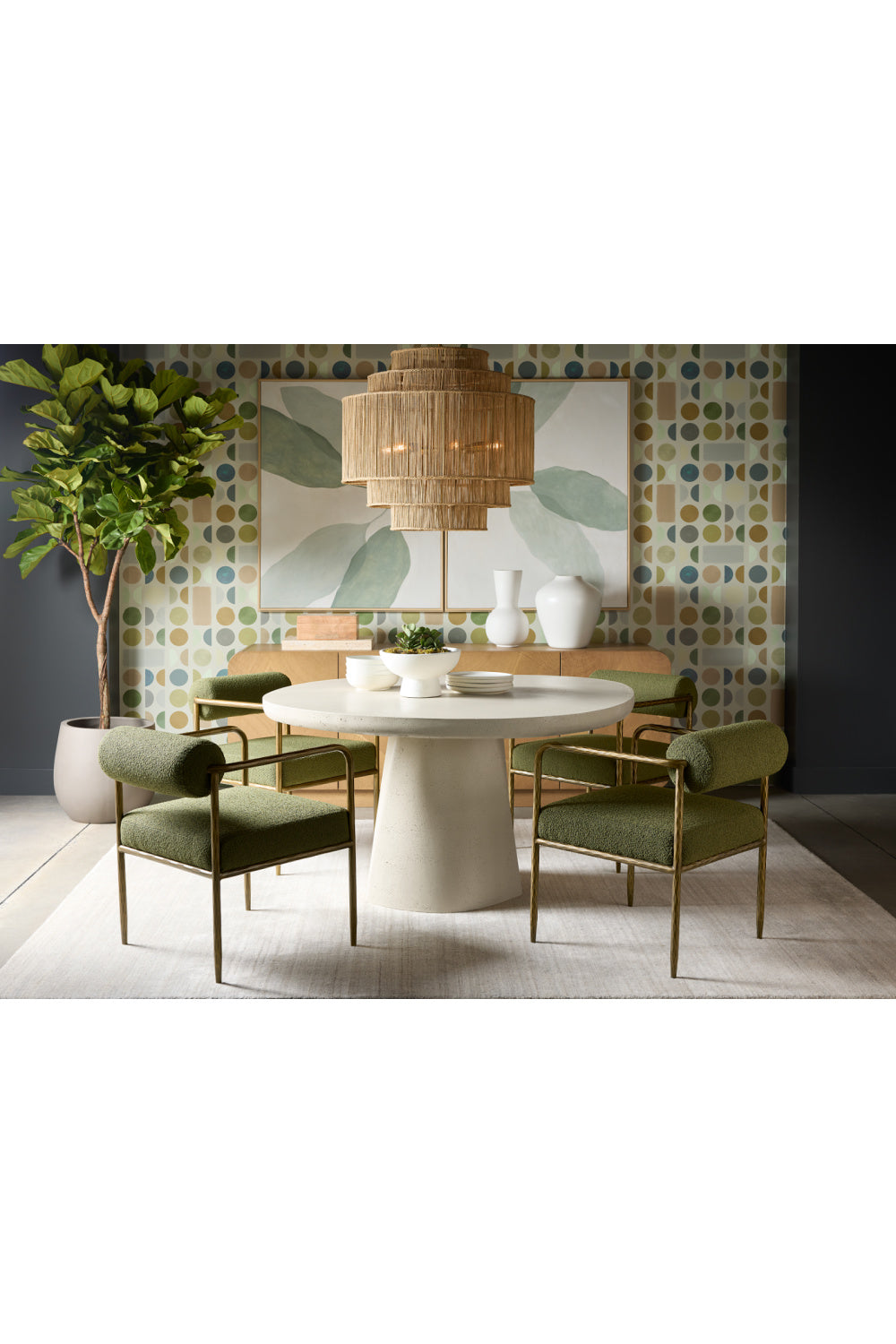 Modern European furniture - Sculptural Indoor/Outdoor Concrete Dining Table - www.oroa.com | Oroa.com