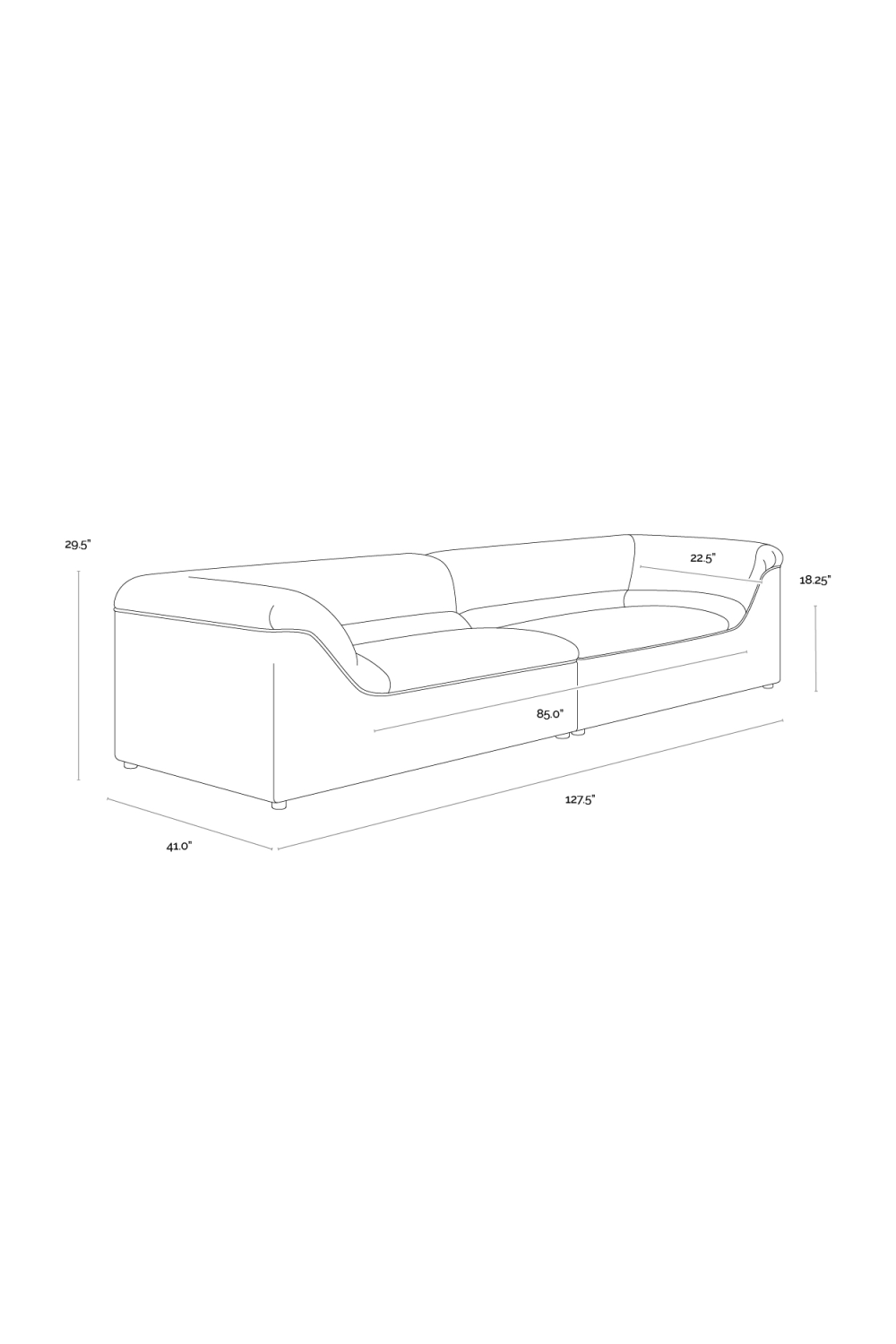Modern European furniture - Modern Minimalist Fabric Sofa - www.oroa.com | Oroa.com