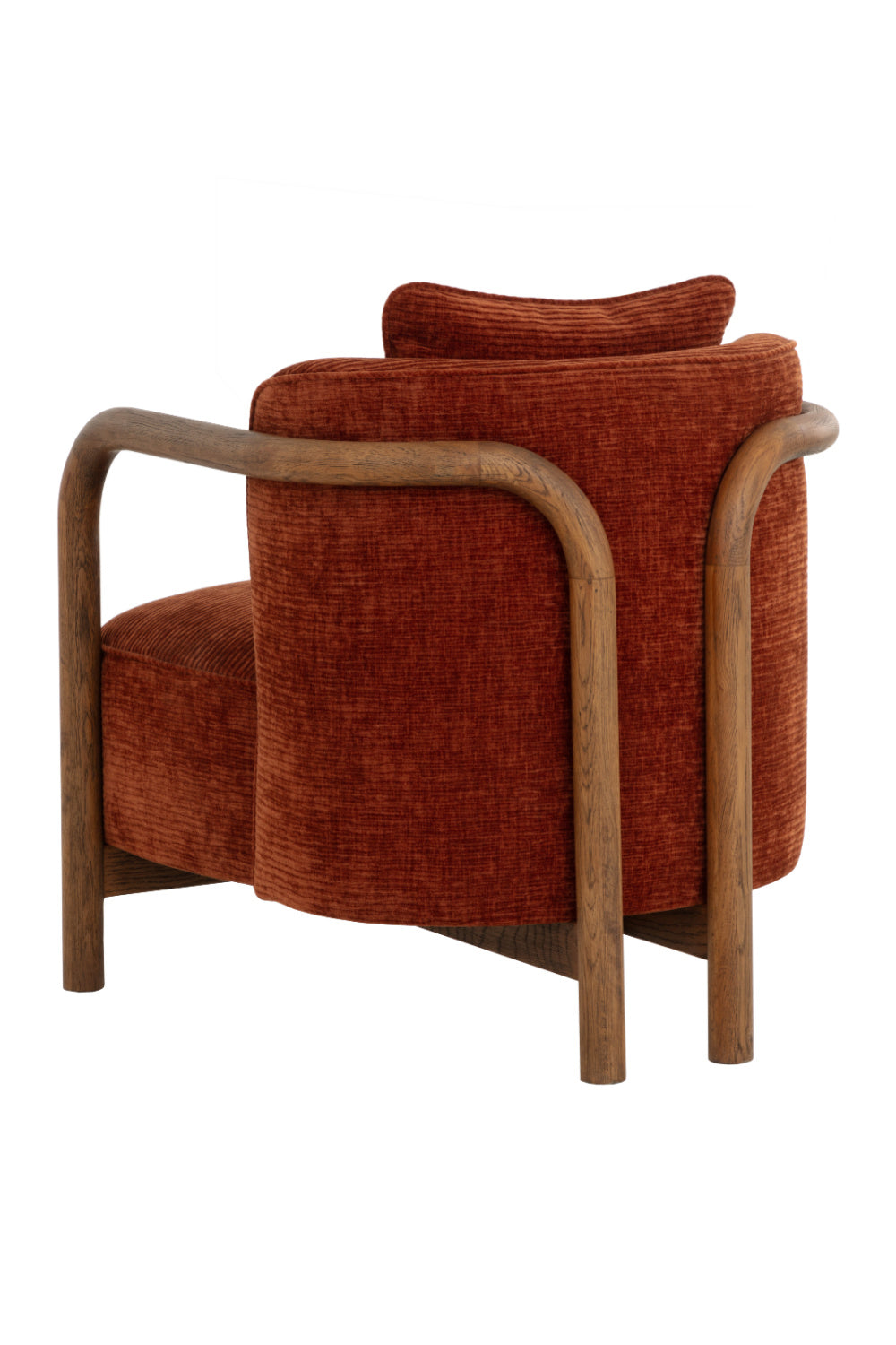 Modern European furniture - Curved Wood Frame Lounge Chair - www.oroa.com | Oroa.com