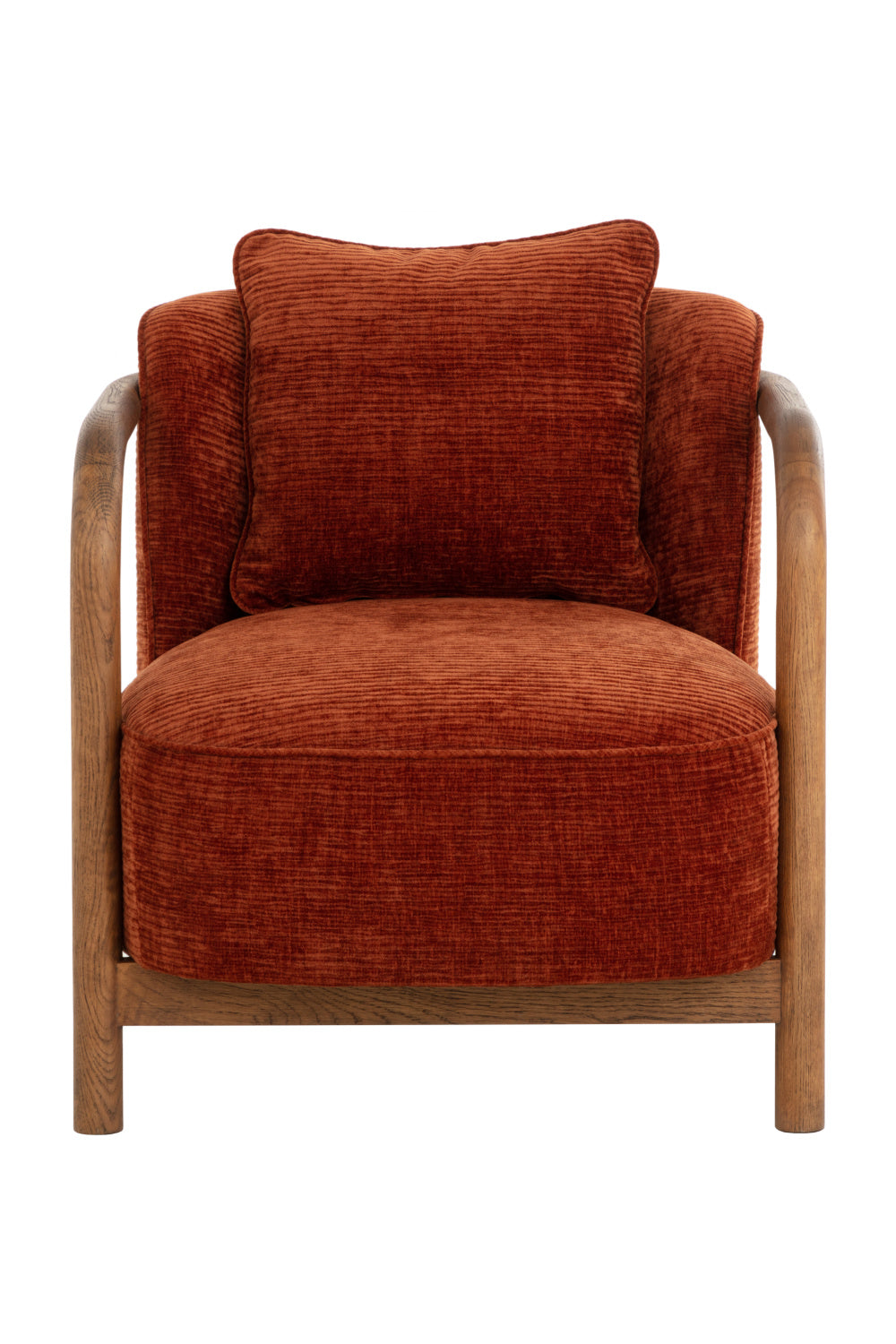 Modern European furniture - Curved Wood Frame Lounge Chair - www.oroa.com | Oroa.com