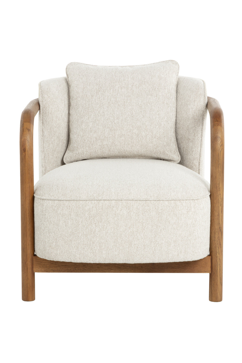 Modern European furniture - Curved Wood Frame Lounge Chair - www.oroa.com | Oroa.com