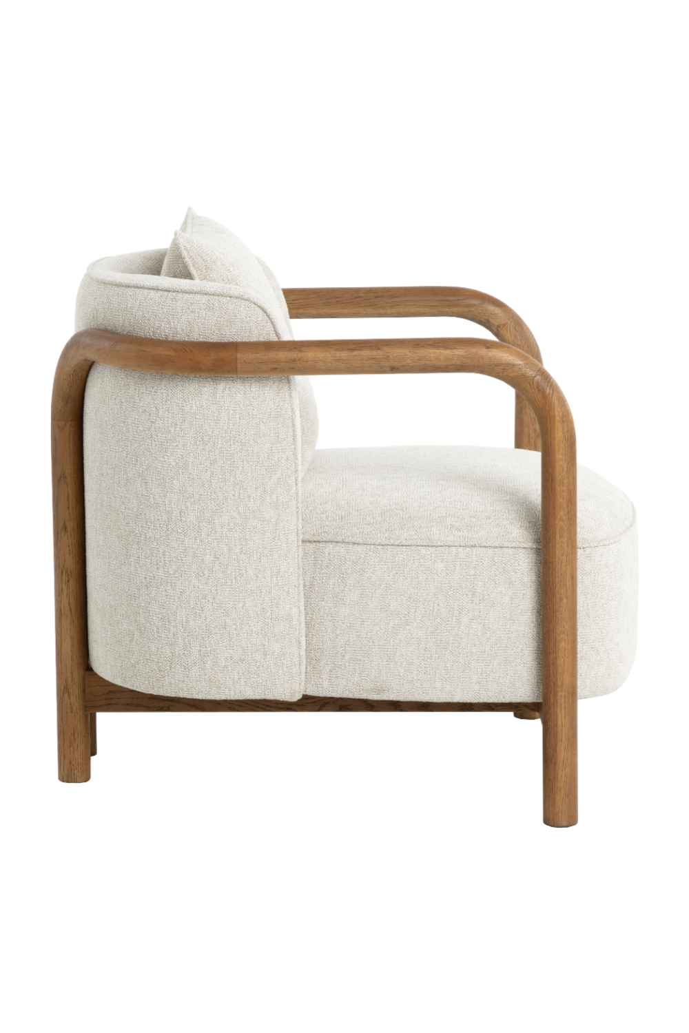 Modern European furniture - Curved Wood Frame Lounge Chair - www.oroa.com | Oroa.com