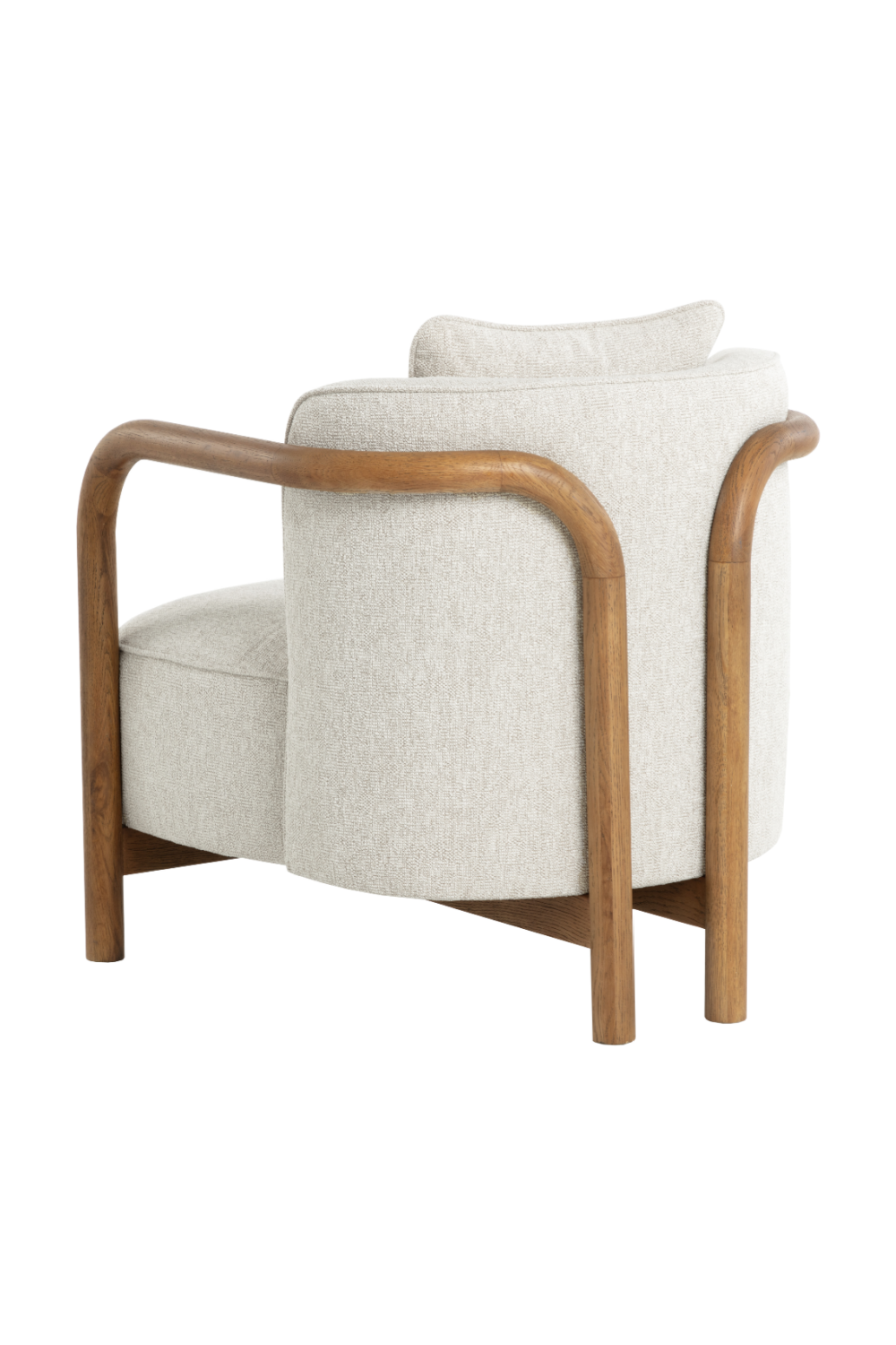 Modern European furniture - Curved Wood Frame Lounge Chair - www.oroa.com | Oroa.com