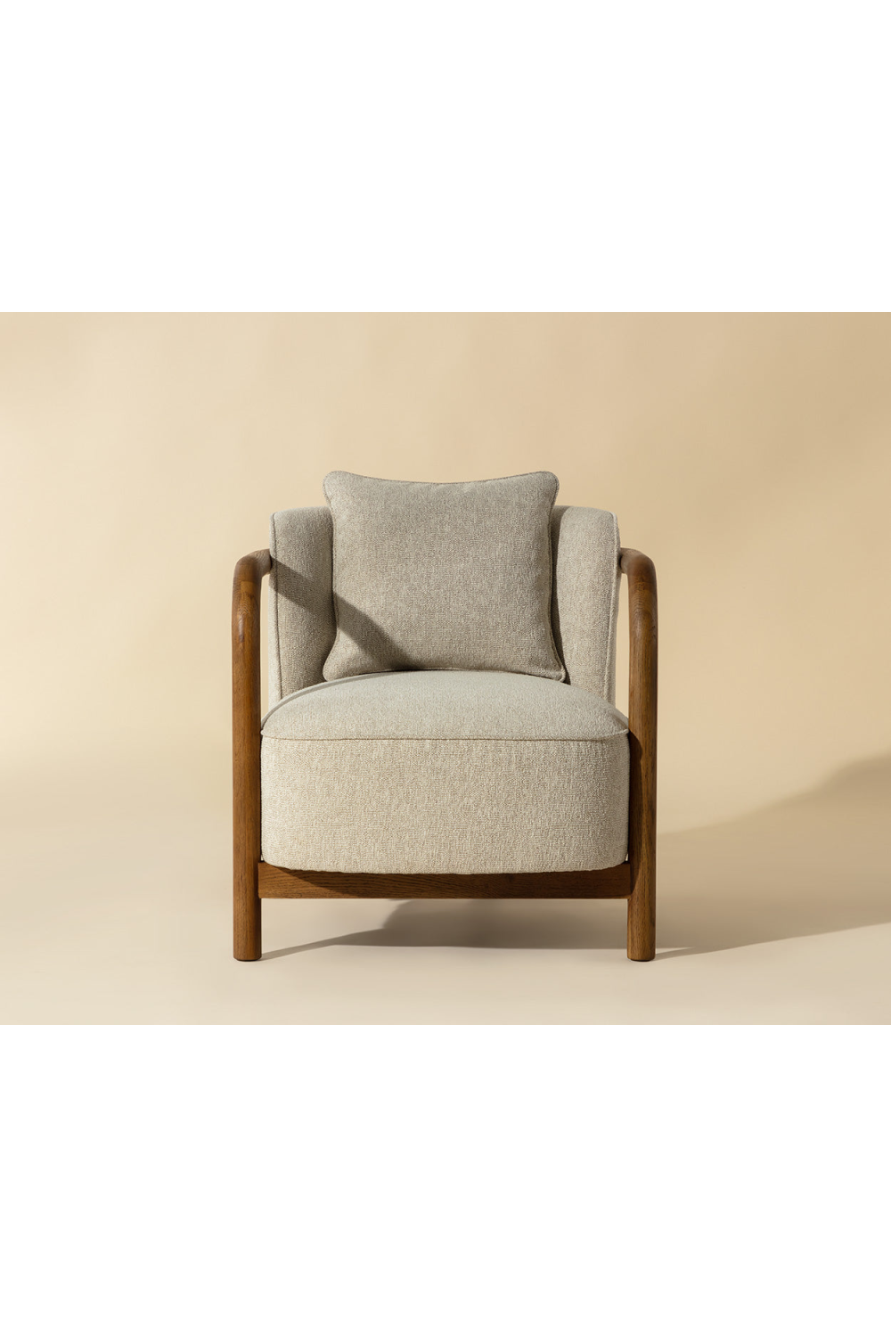 Modern European furniture - Curved Wood Frame Lounge Chair - www.oroa.com | Oroa.com